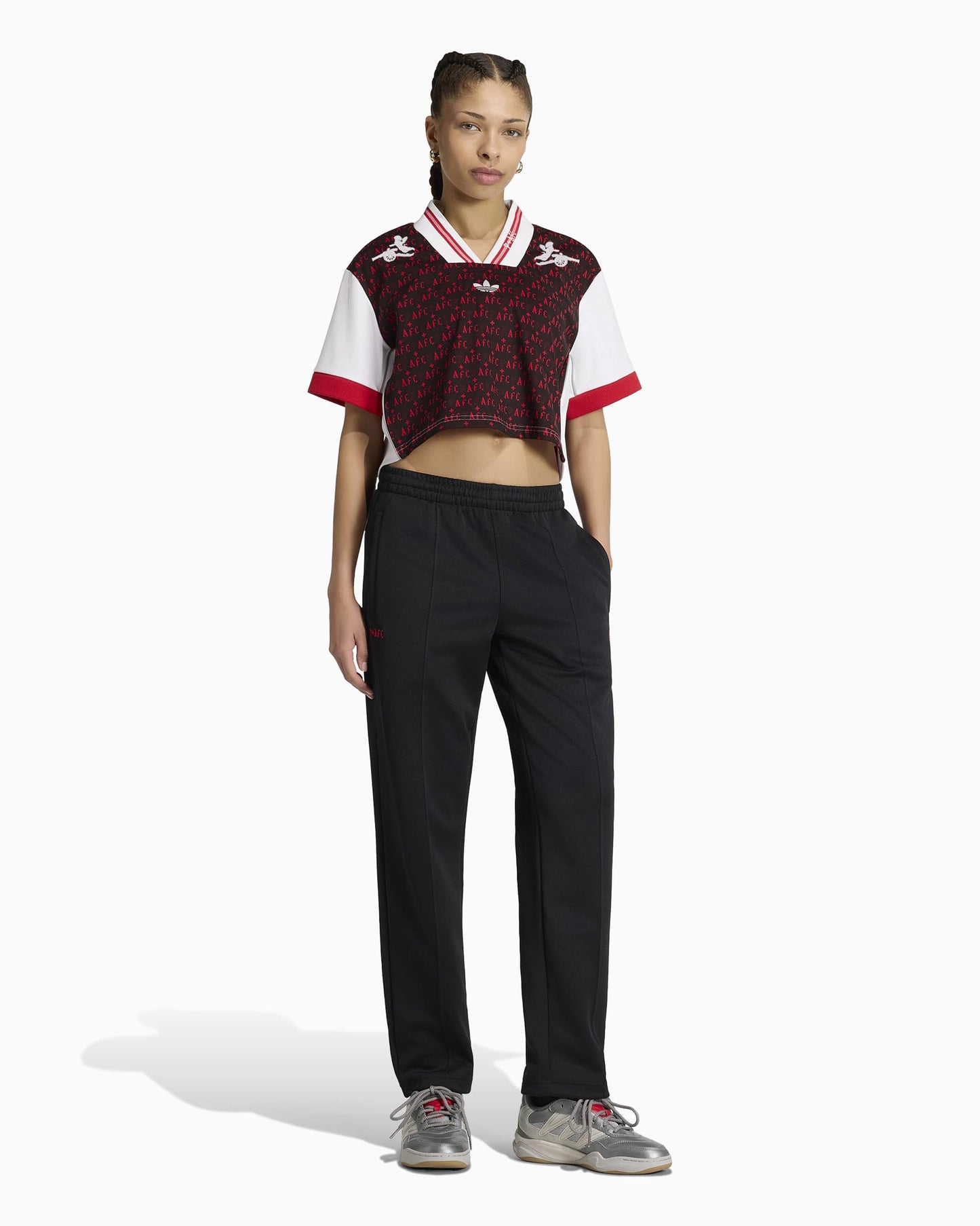 Jersey T-Shirt con logo Crop adidas Originals x Arsenal FC x Places+Faces 25/26 para mujer
