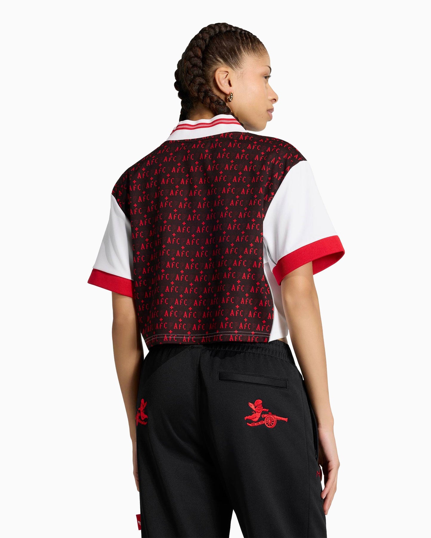 Jersey T-Shirt con logo Crop adidas Originals x Arsenal FC x Places+Faces 25/26 para mujer