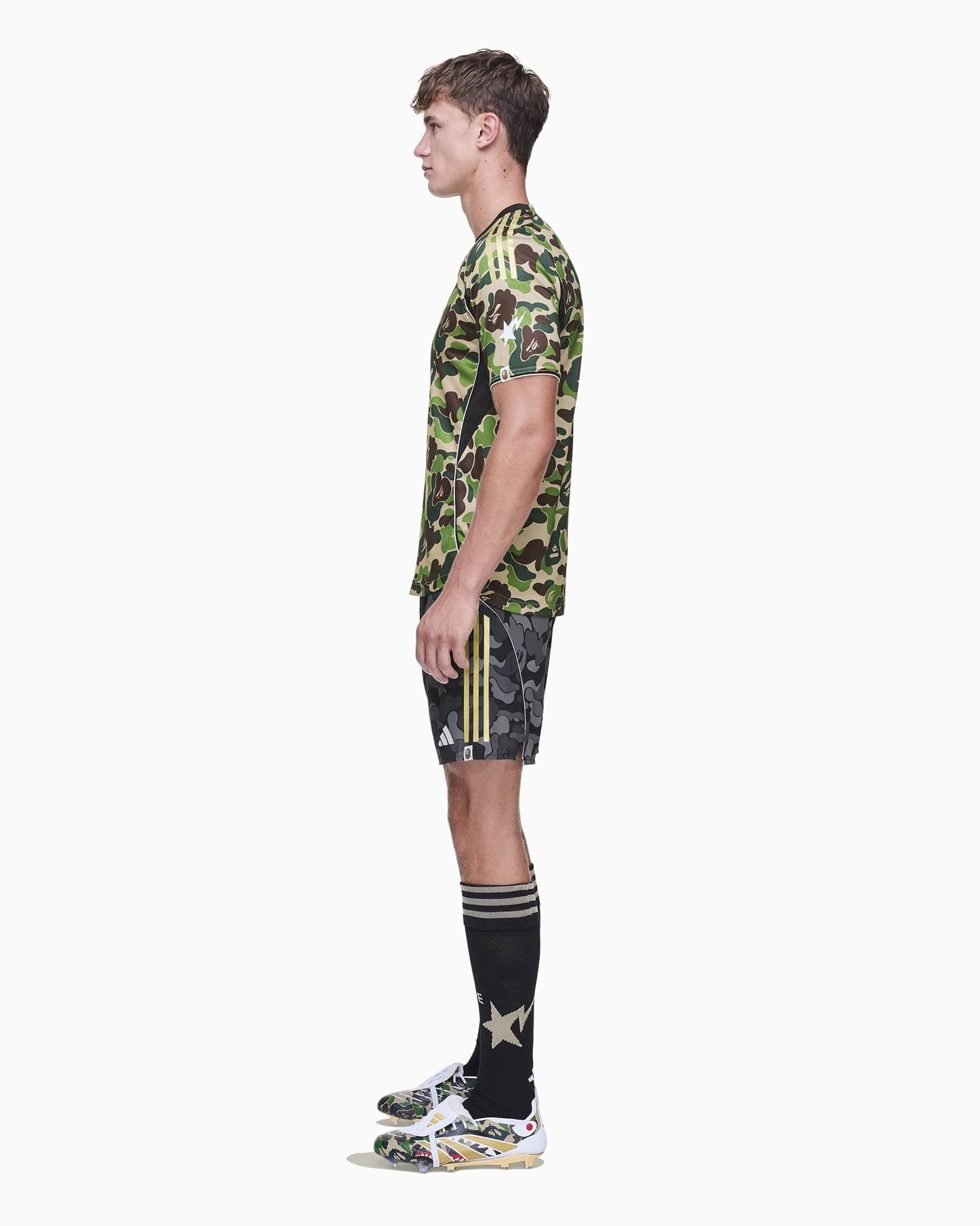 Jersey T-Shirt con gráfico Slim adidas Originals x BAPE Football para hombre