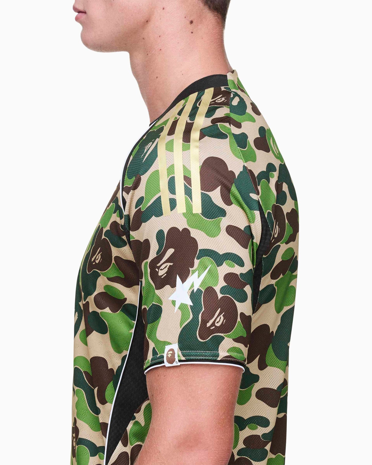 Jersey T-Shirt con gráfico Slim adidas Originals x BAPE Football para hombre