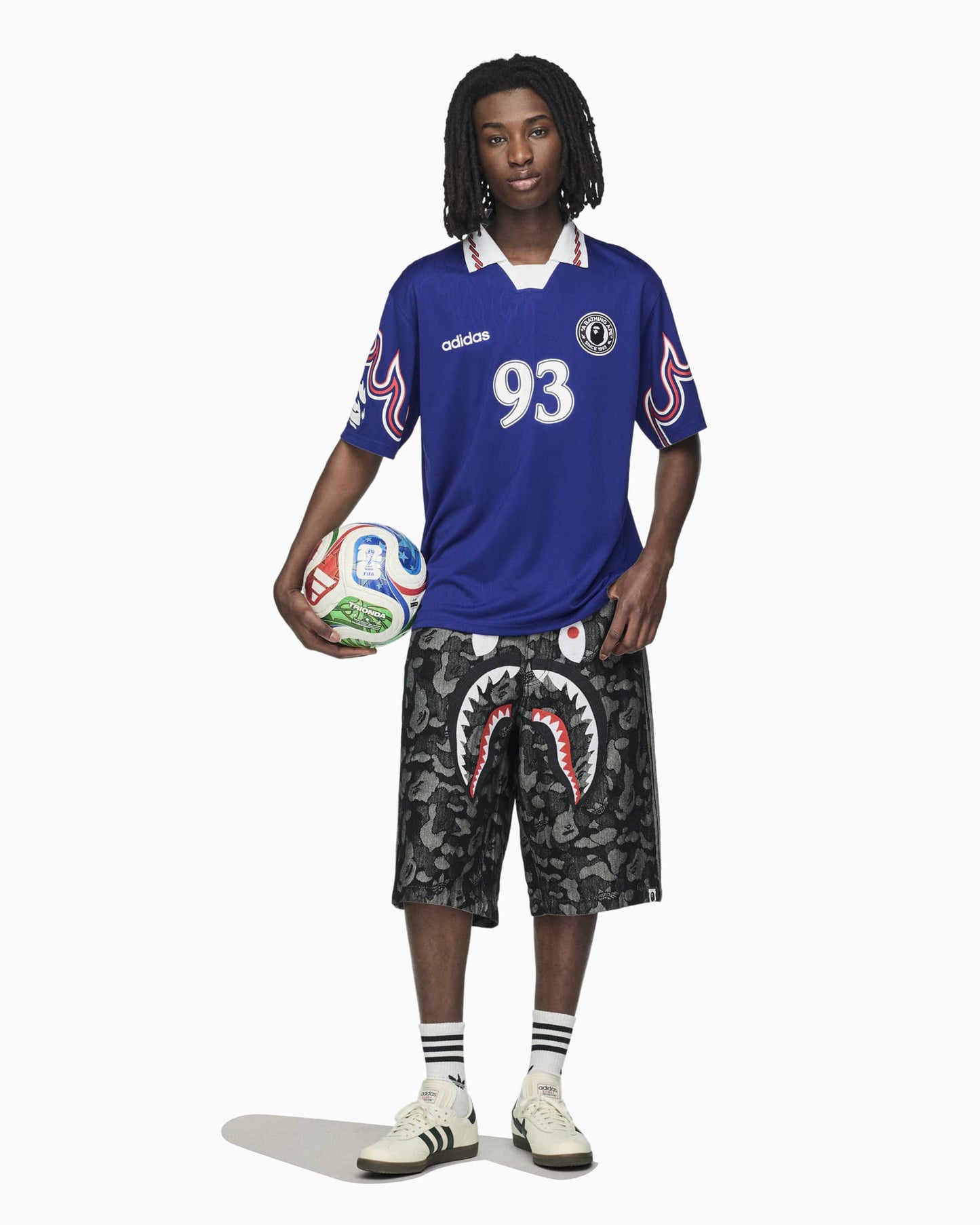 Jersey T-Shirt con gráfico Relaxed adidas Originals x BAPE SSL Flame para hombre