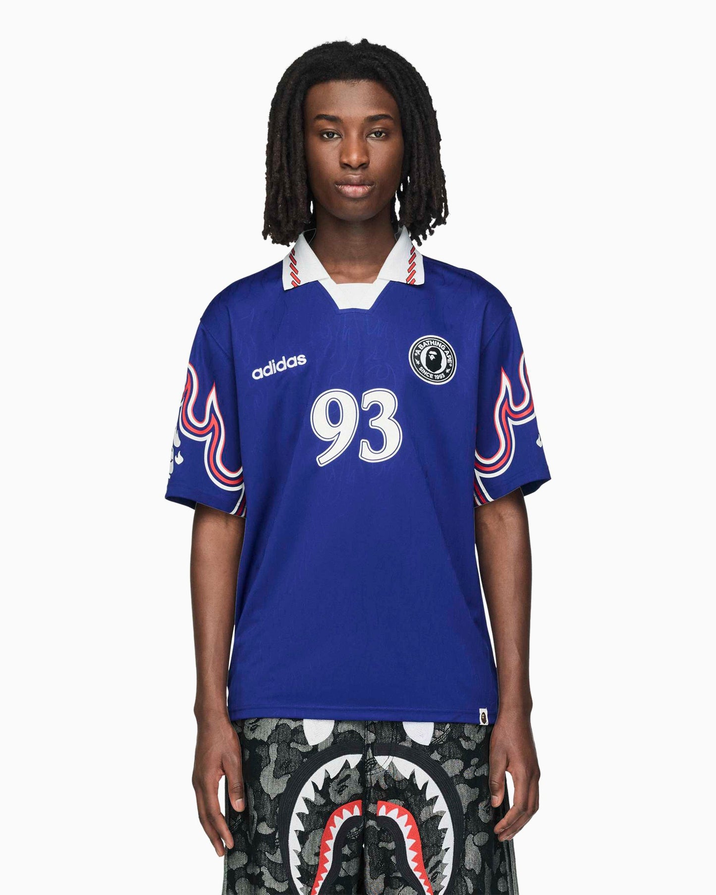 Jersey T-Shirt con gráfico Relaxed adidas Originals x BAPE SSL Flame para hombre