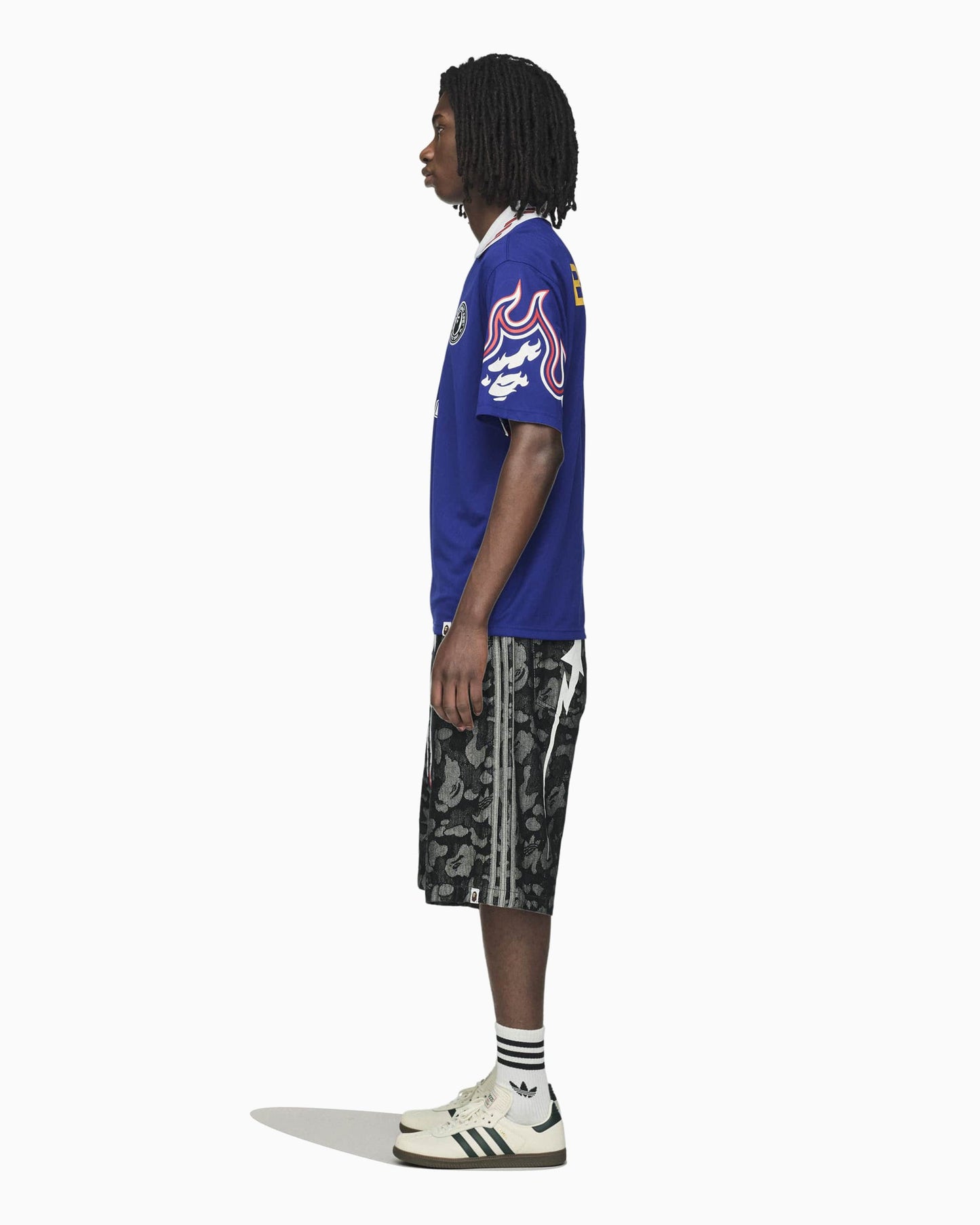 Jersey T-Shirt con gráfico Relaxed adidas Originals x BAPE SSL Flame para hombre