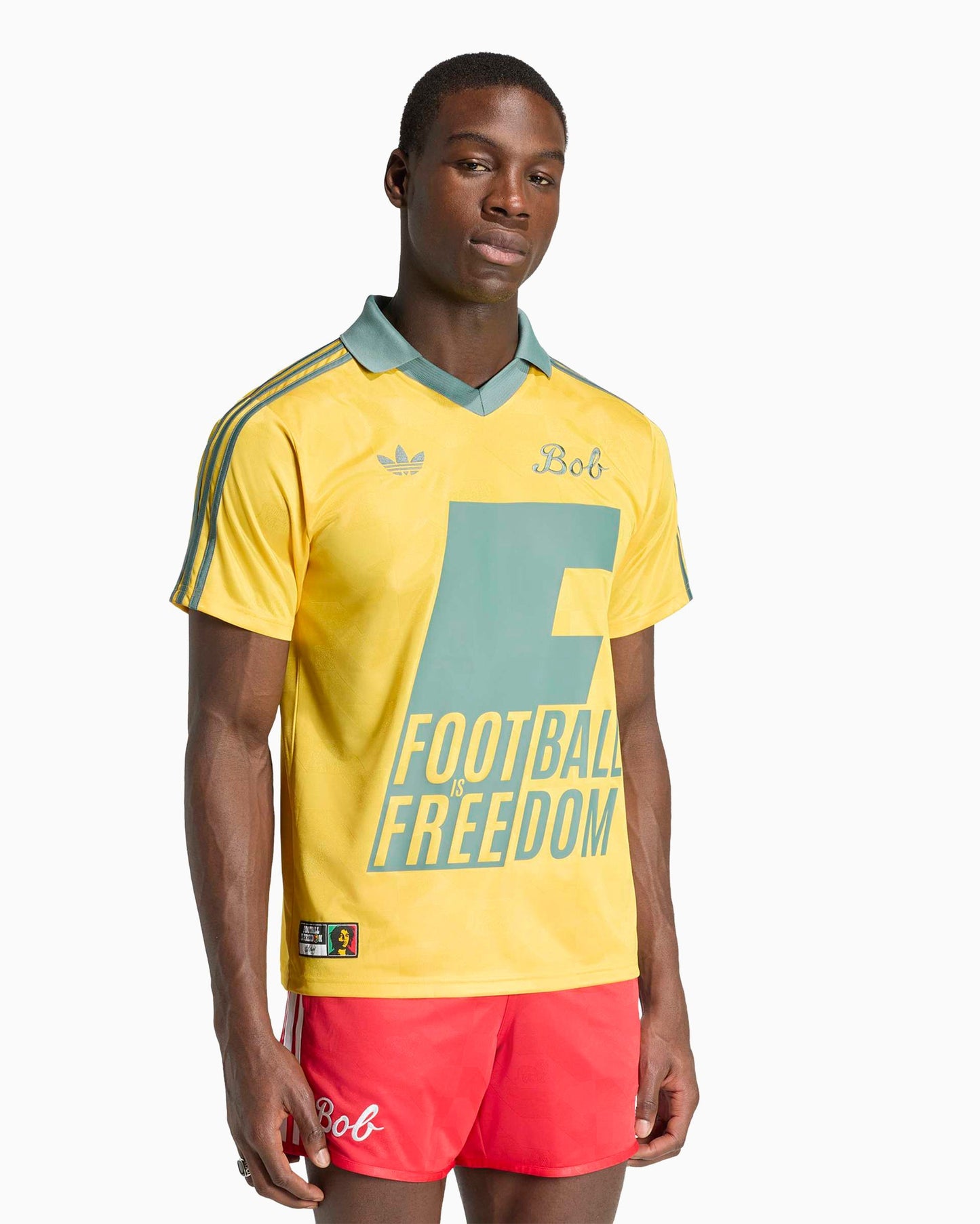 Jersey T-Shirt con gráfico adidas Originals x Bob Marley Jacquard para hombre
