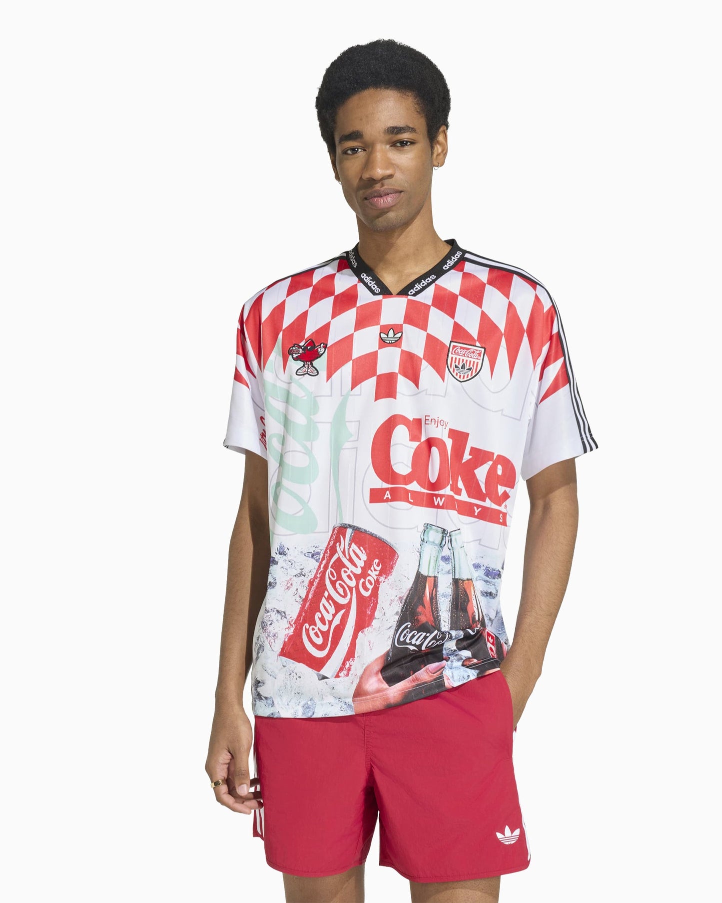 Jersey T-Shirt con gráfico Relaxed adidas Originals x Coca-Cola Classic Sport Mash-Up para hombre