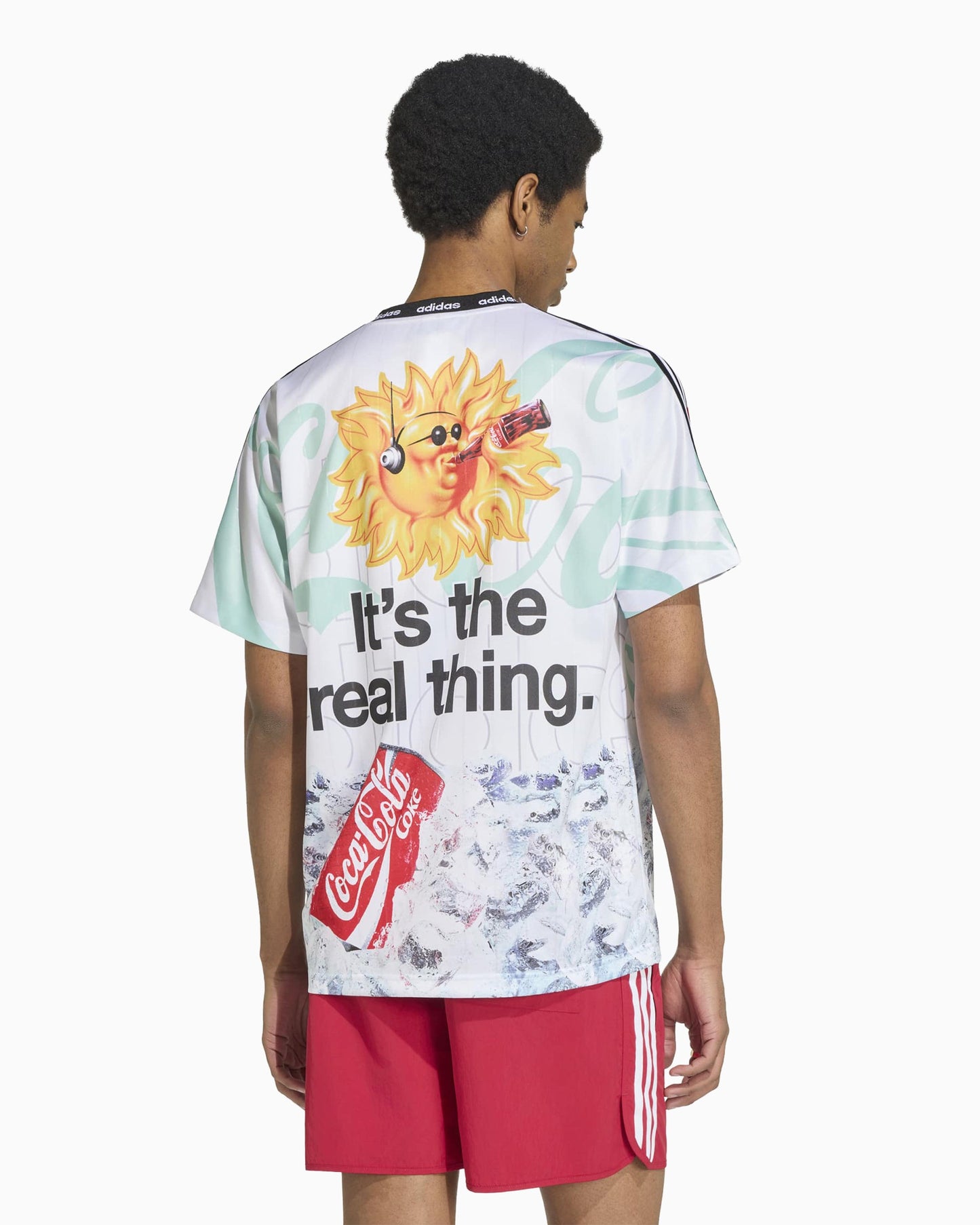 Jersey T-Shirt con gráfico Relaxed adidas Originals x Coca-Cola Classic Sport Mash-Up para hombre