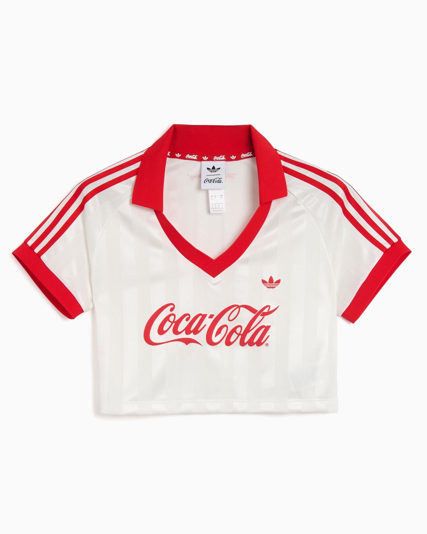 Jersey T-Shirt con logo Crop adidas Originals x Coca-Cola para mujer