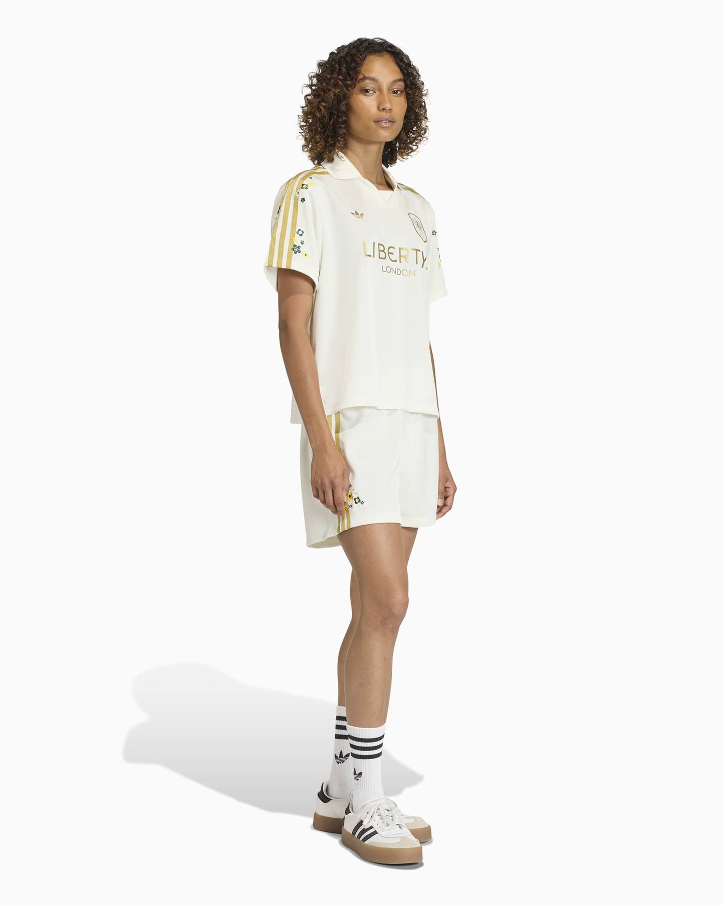 Jersey T-Shirt con logo Relaxed adidas Originals x Liberty London para mujer