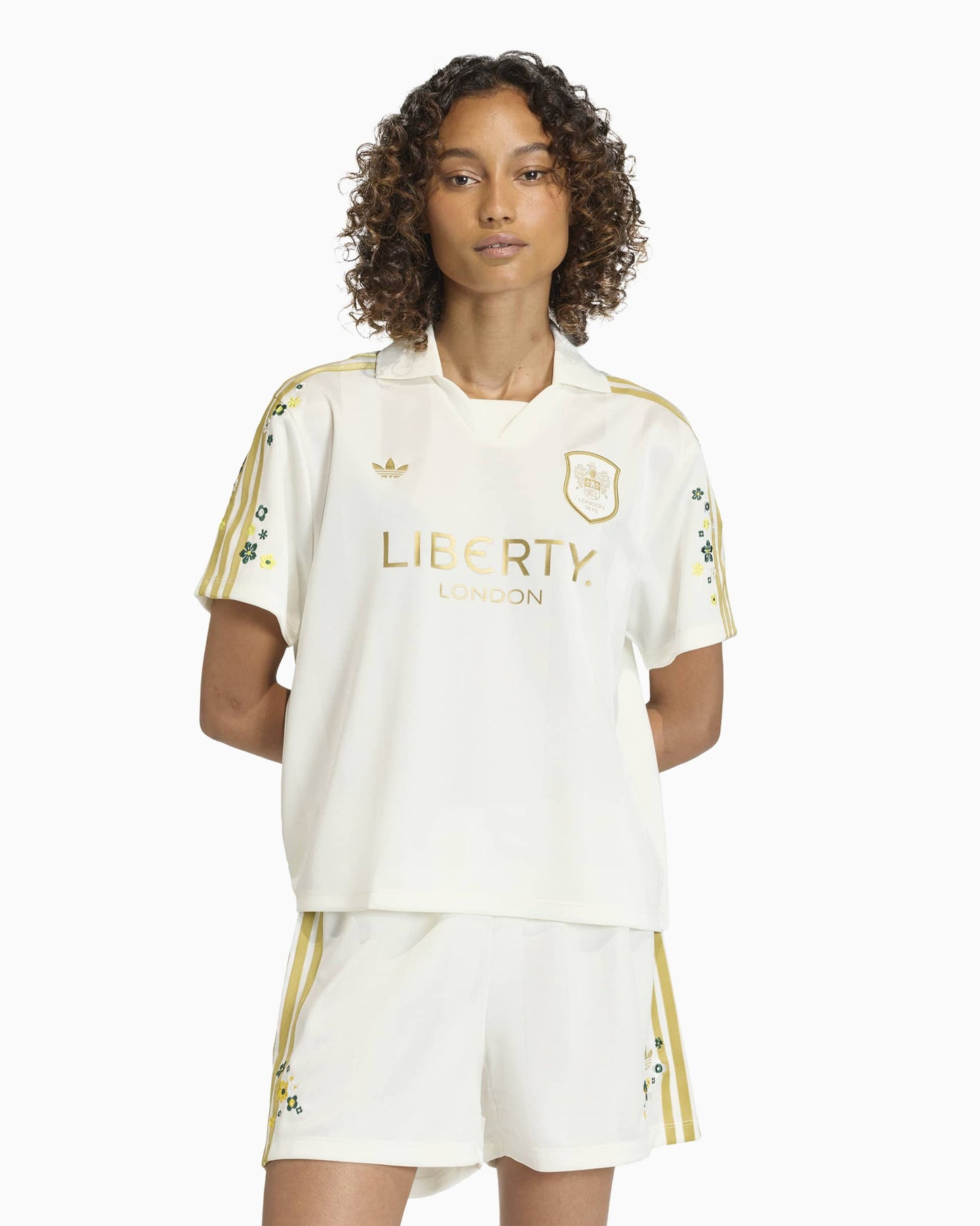 Jersey T-Shirt con logo Relaxed adidas Originals x Liberty London para mujer
