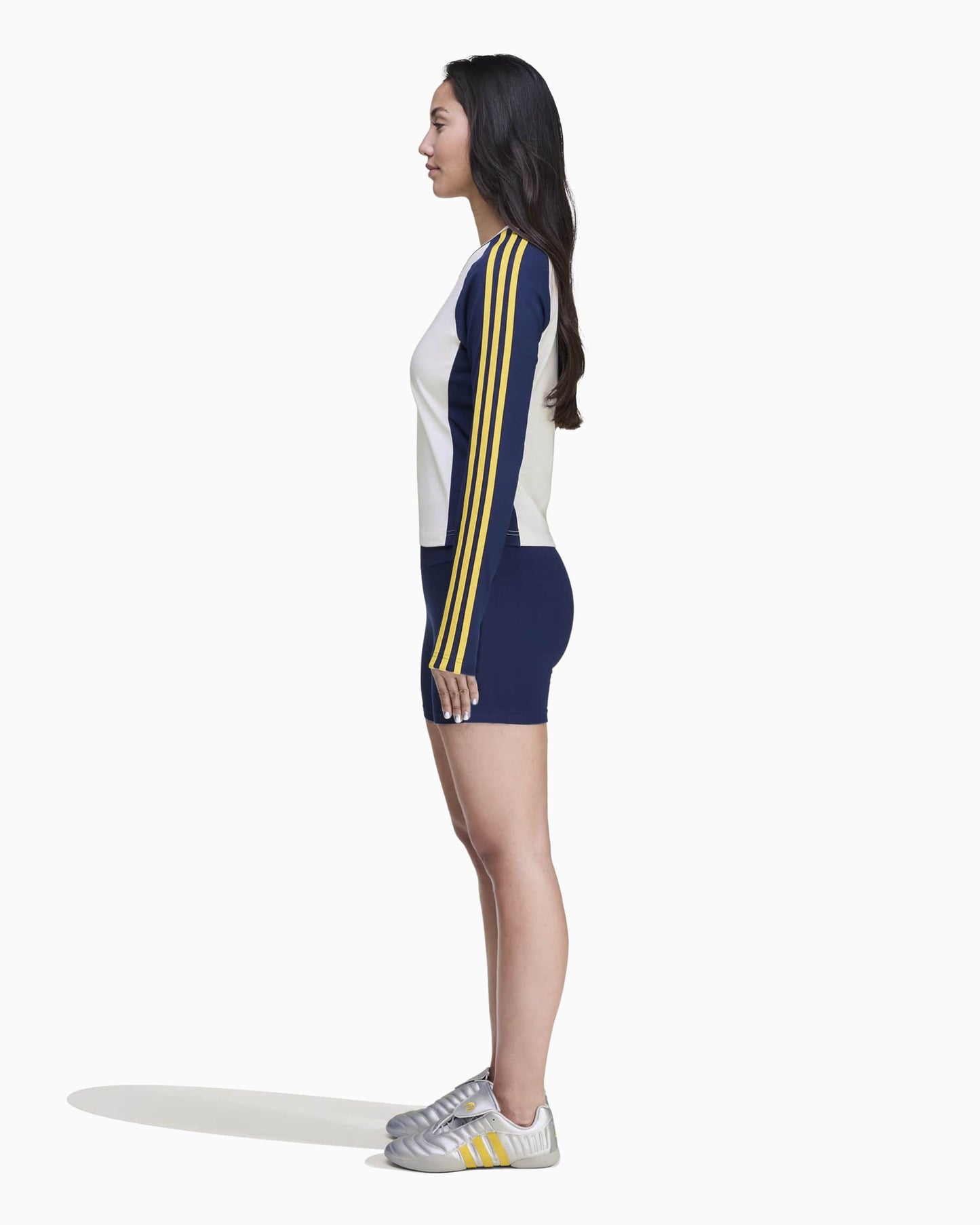 Camiseta Slim de manga larga adidas Originals x Miaou para mujer