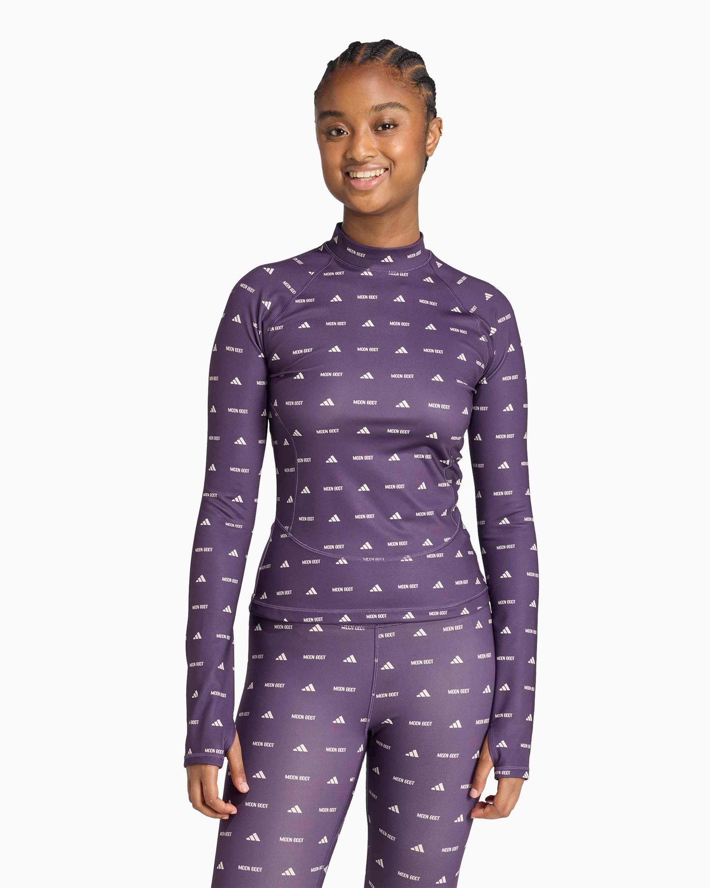 Camiseta con logo Slim de manga larga adidas Originals x Moon Boot para mujer