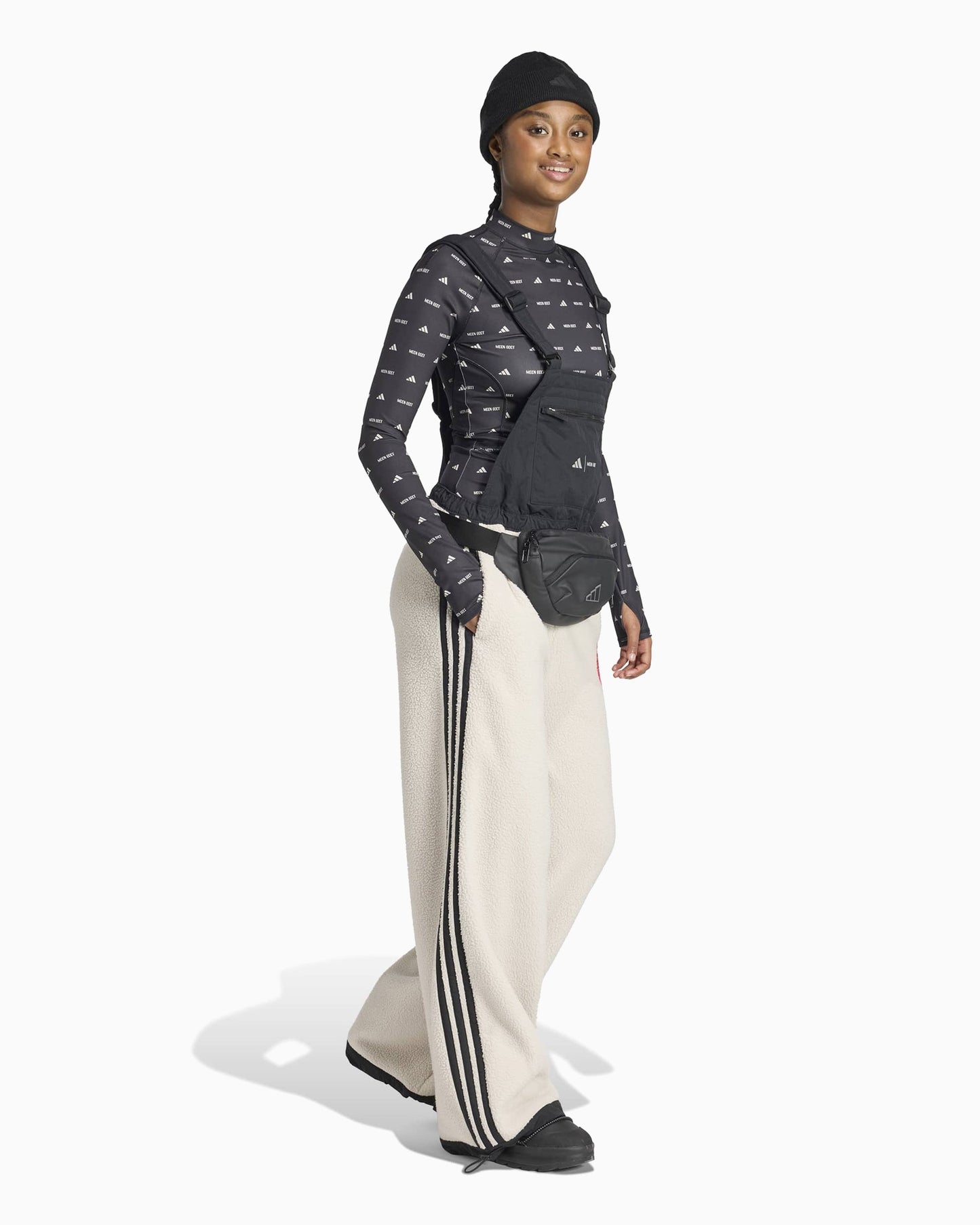 Camiseta con logo Slim de manga larga adidas Originals x Moon Boot para mujer
