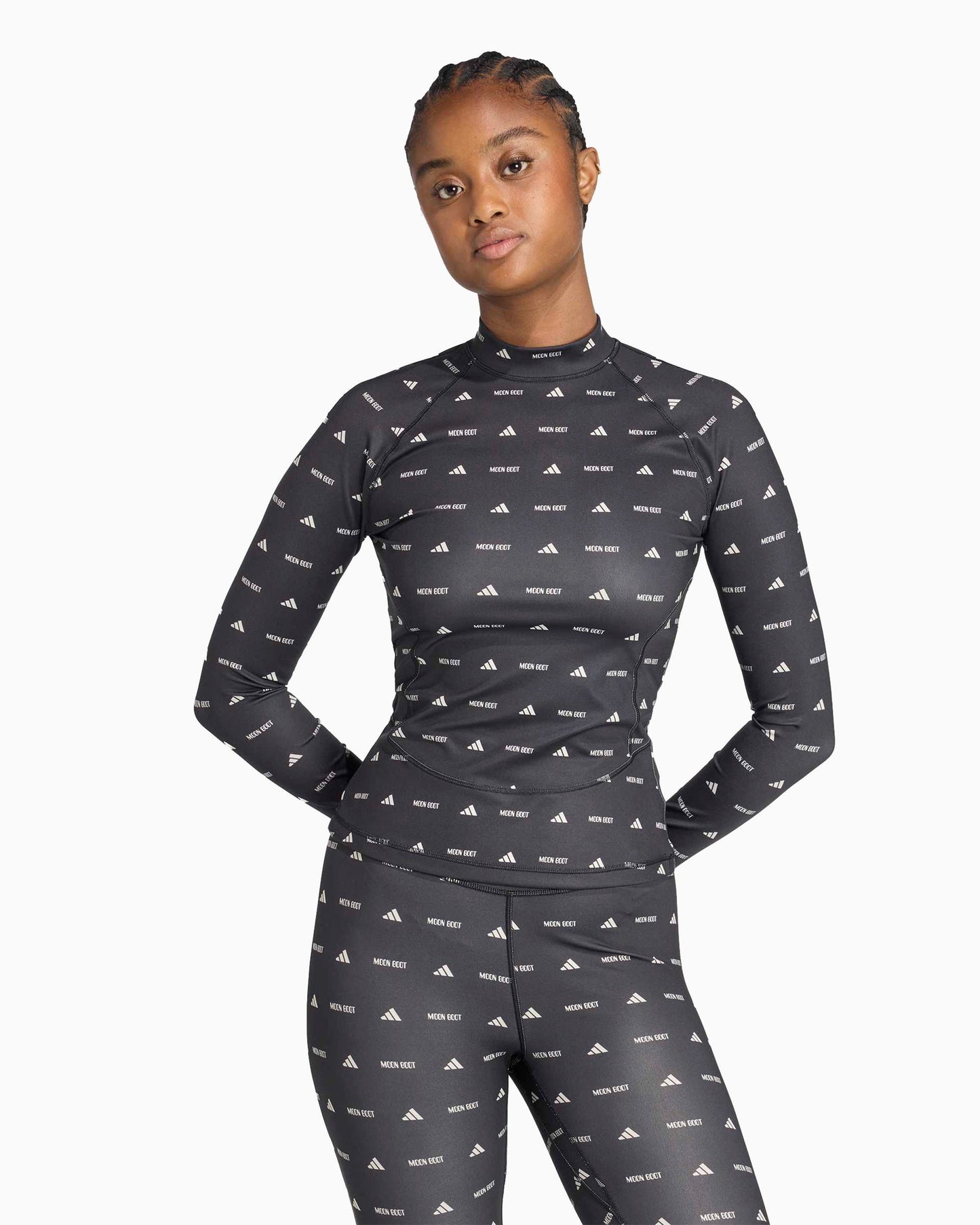 Camiseta con logo Slim de manga larga adidas Originals x Moon Boot para mujer