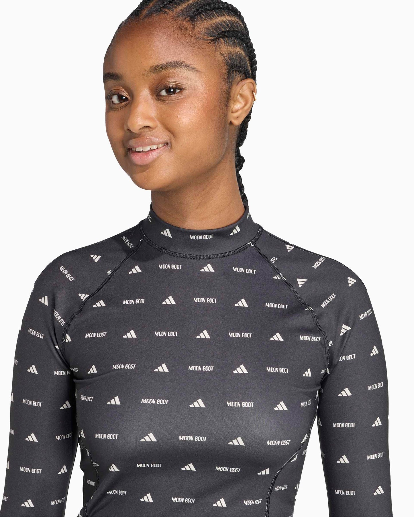 Camiseta con logo Slim de manga larga adidas Originals x Moon Boot para mujer