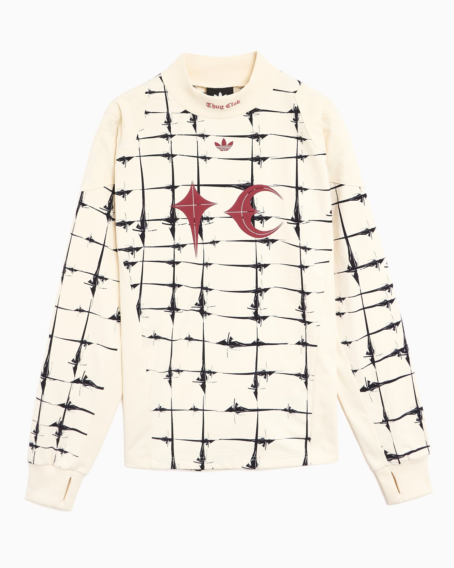Jersey T-Shirt con gráfico Relaxed de manga larga adidas Originals x Thug Club Goalie para hombre