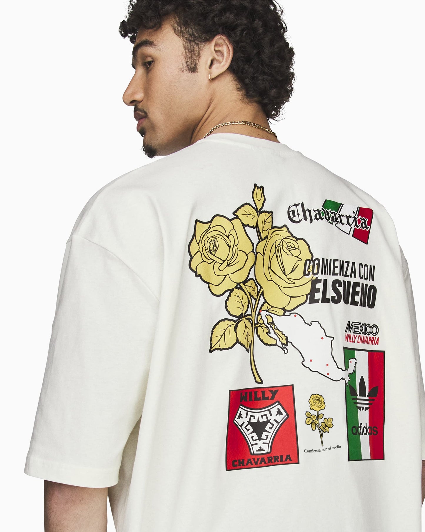 Camiseta con gráfico Relaxed adidas Originals x Willy Chavarria para hombre