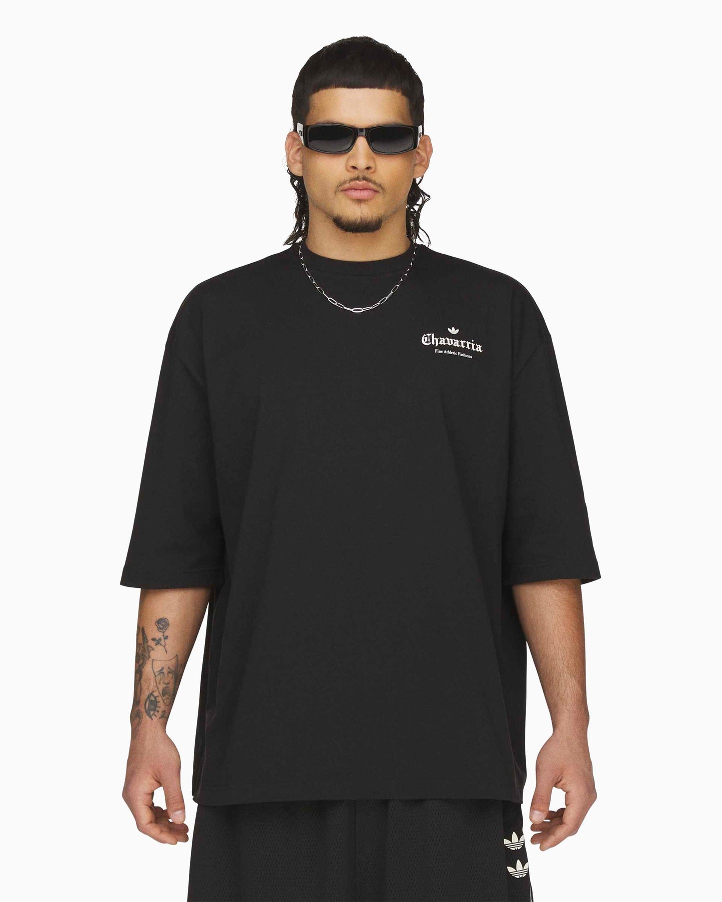 Camiseta con logo Oversize de media manga adidas Originals x Willy Chavarria para hombre