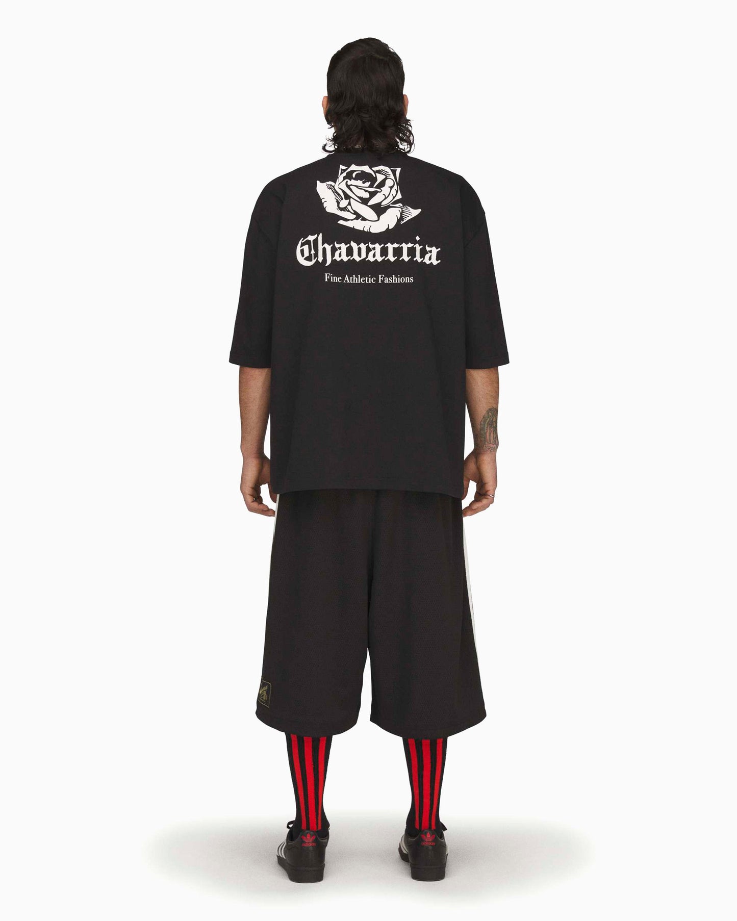 Camiseta con logo Oversize de media manga adidas Originals x Willy Chavarria para hombre