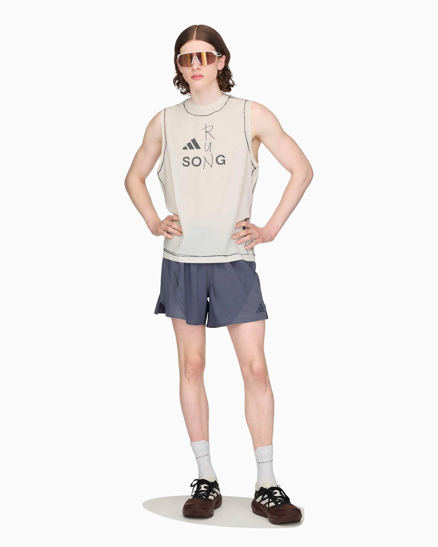 Tank Top con gráfico adidas Performance x Song For The Mute Running adi365 para hombre