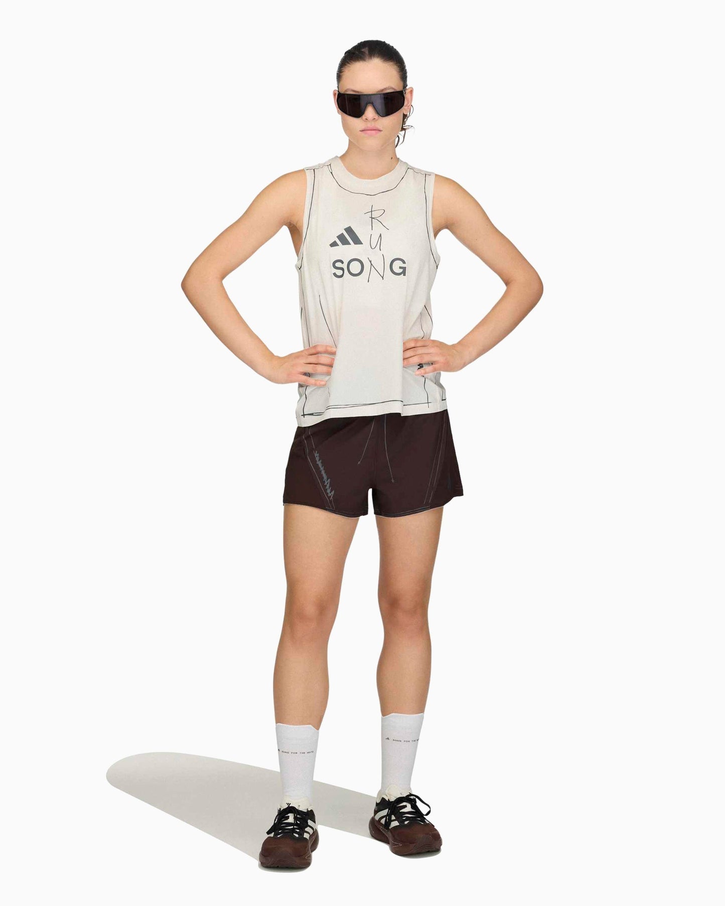 Tank Top con gráfico adidas Performance x Song For The Mute Running adi365 para mujer