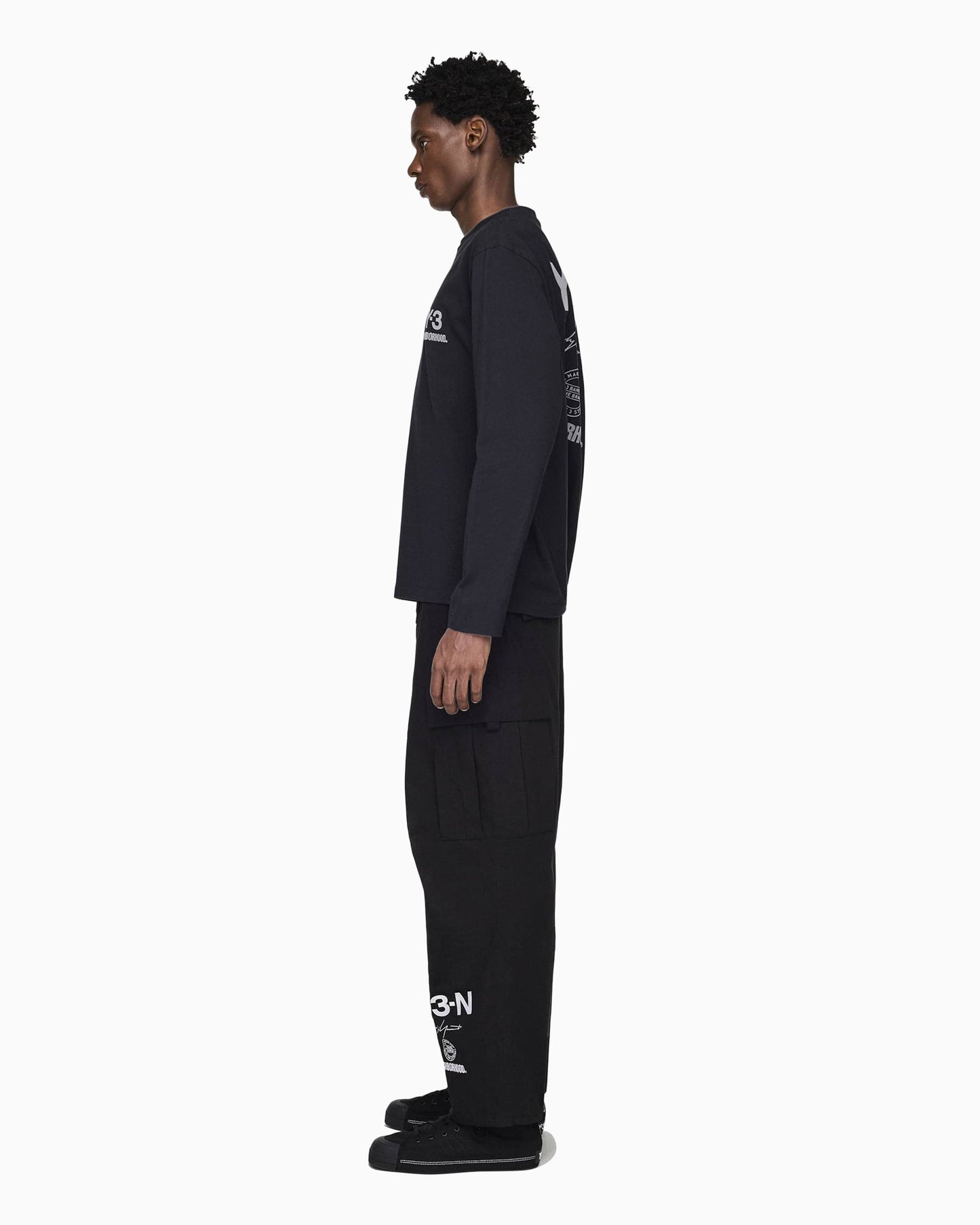 Camiseta Relaxed de manga larga adidas Y-3 x Neighborhood Logo LS para hombre