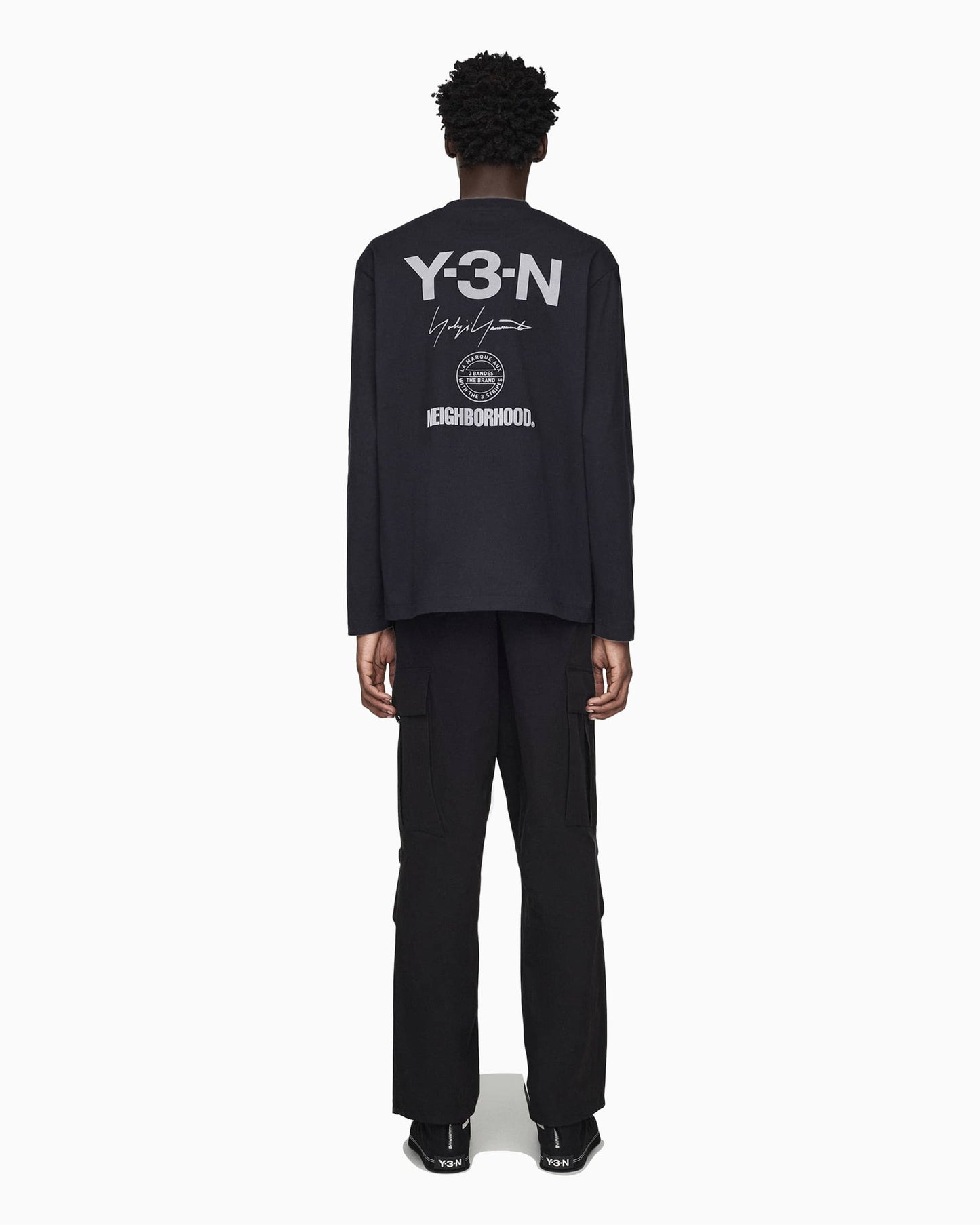 Camiseta Relaxed de manga larga adidas Y-3 x Neighborhood Logo LS para hombre