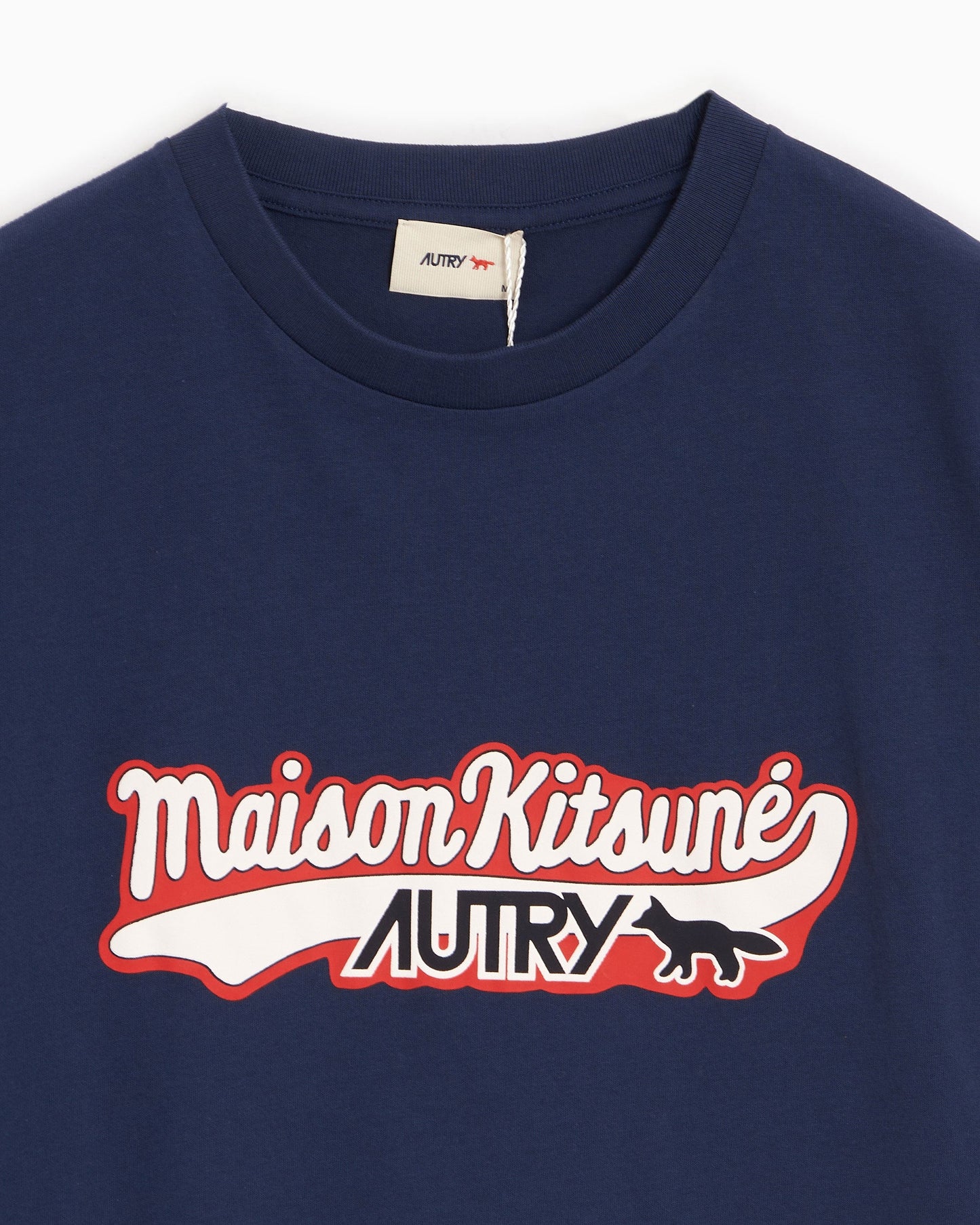 Camiseta con logo Autry x Maison Kitsuné Varsity para hombre