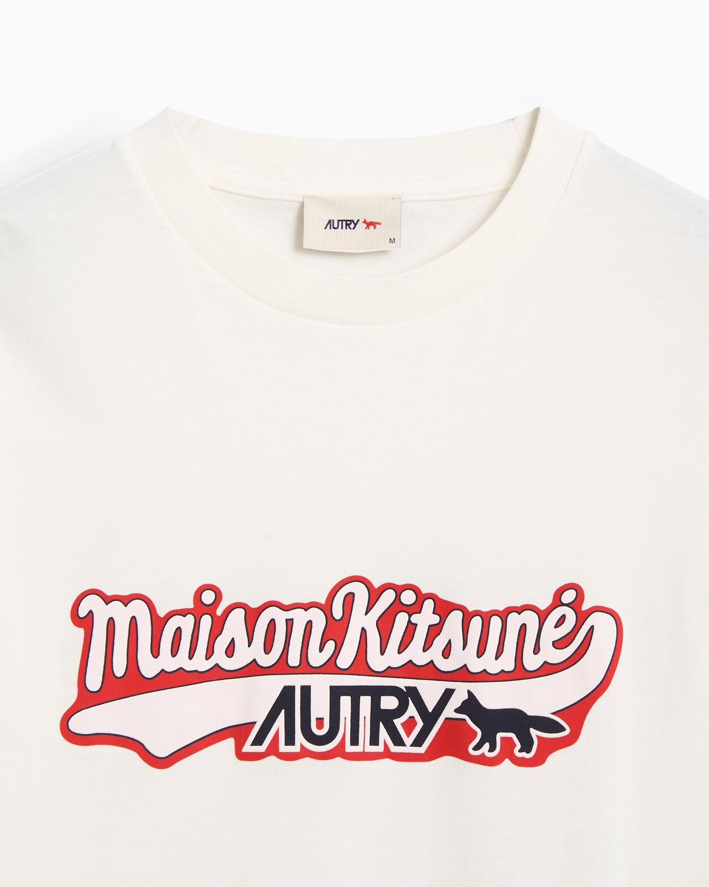 Camiseta con logo Autry x Maison Kitsuné Varsity para hombre