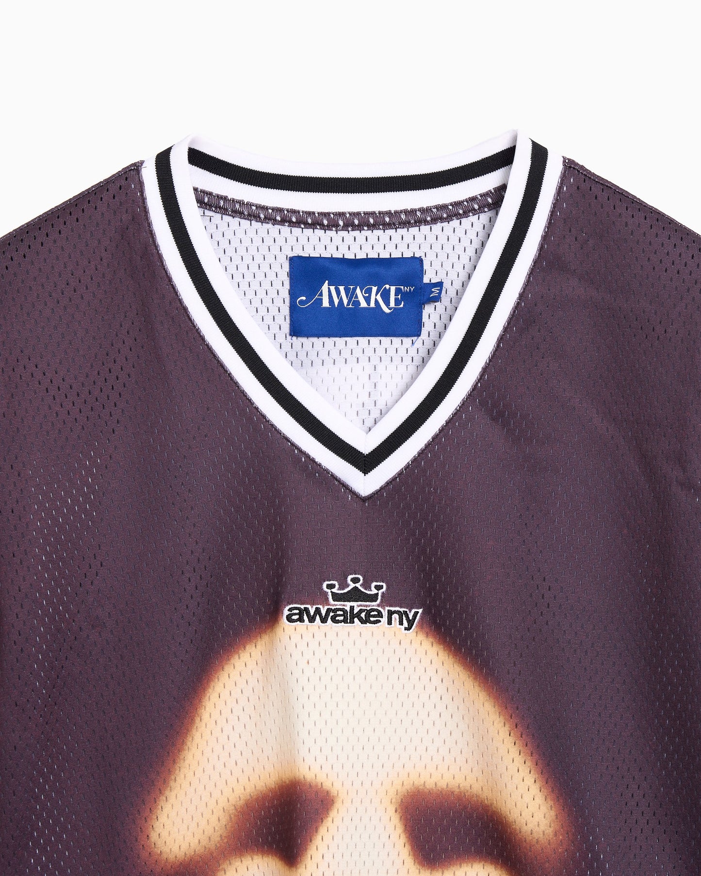 Jersey T-Shirt con gráfico Oversize de manga larga Awake NY Hockey para hombre