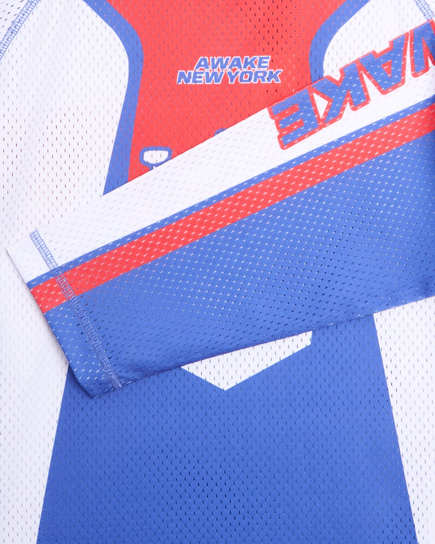 Jersey T-Shirt con gráfico Relaxed de manga larga Awake NY Mesh Racer para hombre