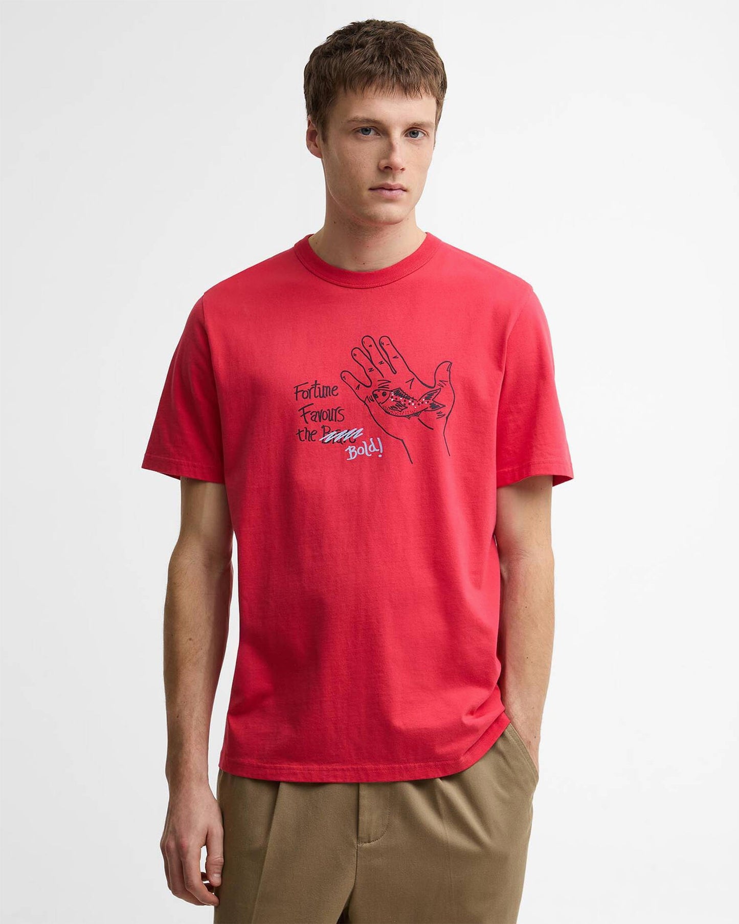 Camiseta con gráfico Barbour x Paul Smith Fortune Fish para hombre