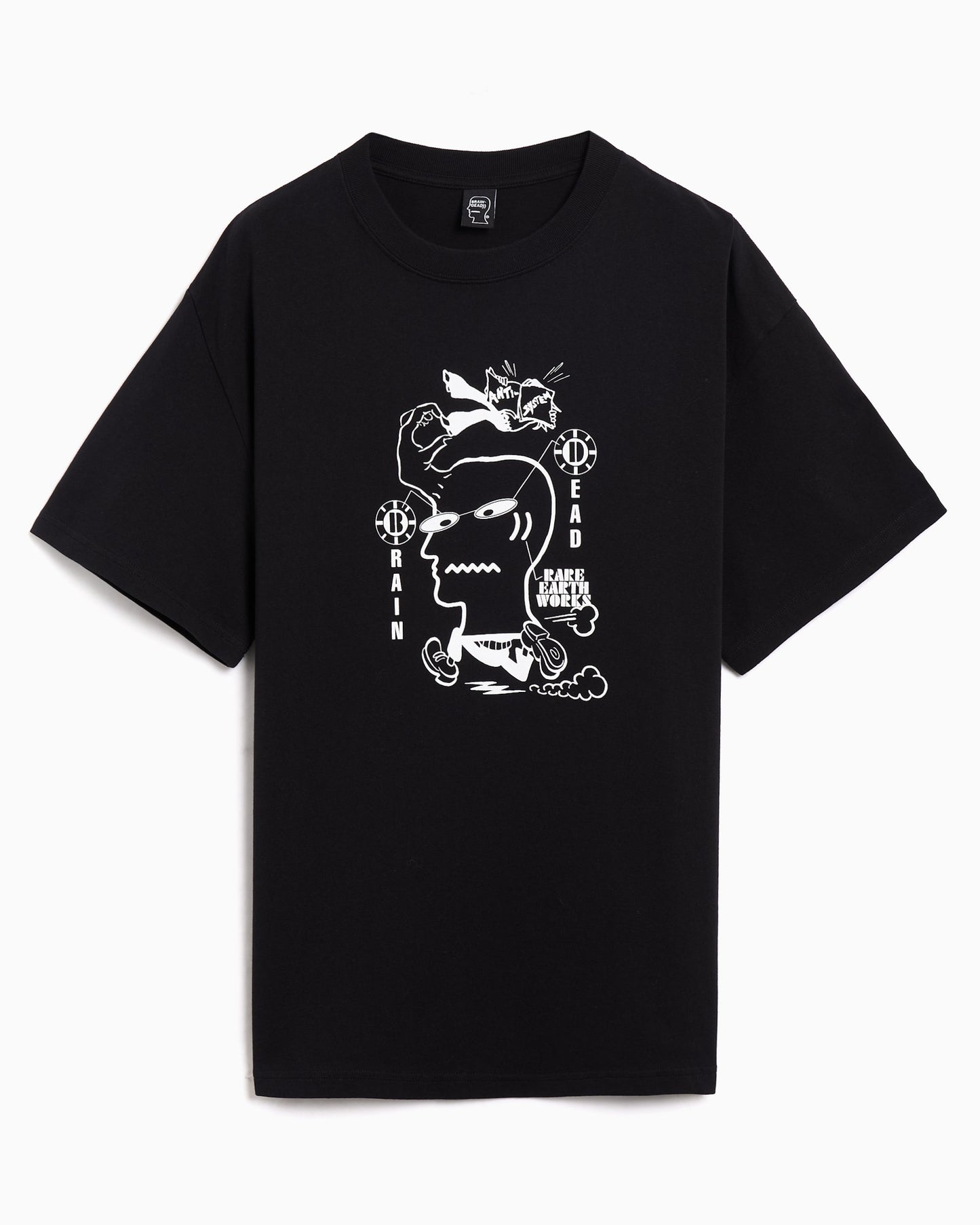 Camiseta con gráfico Relaxed Brain Dead Earth Works para hombre