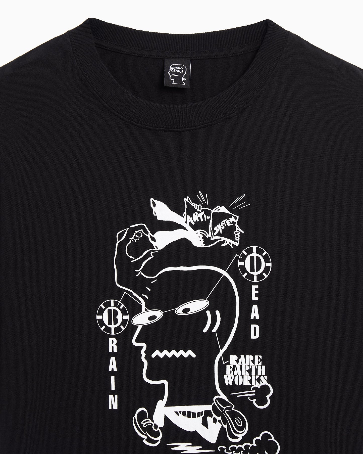 Camiseta con gráfico Relaxed Brain Dead Earth Works para hombre