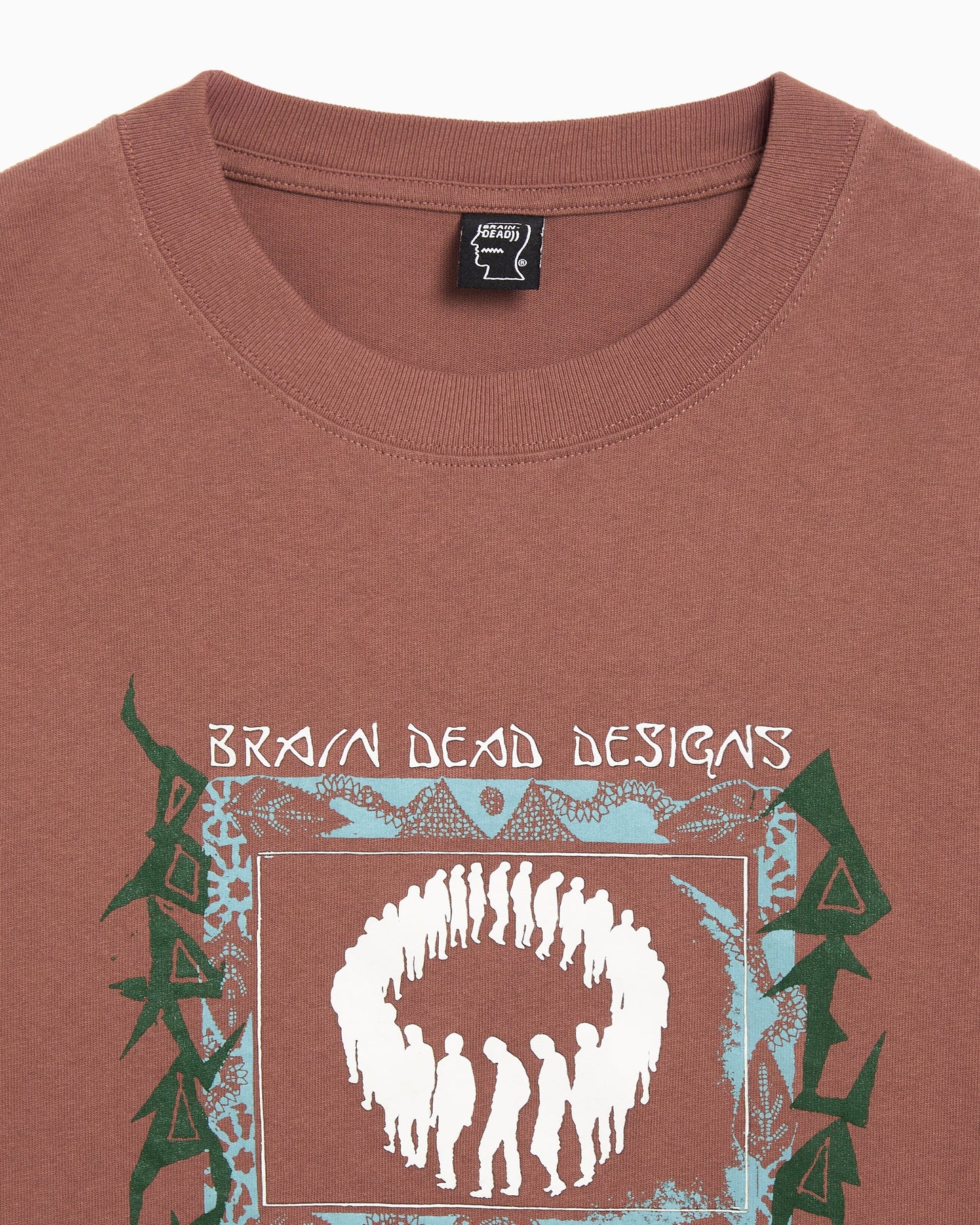 Camiseta con gráfico Relaxed Brain Dead Endless Construction para hombre