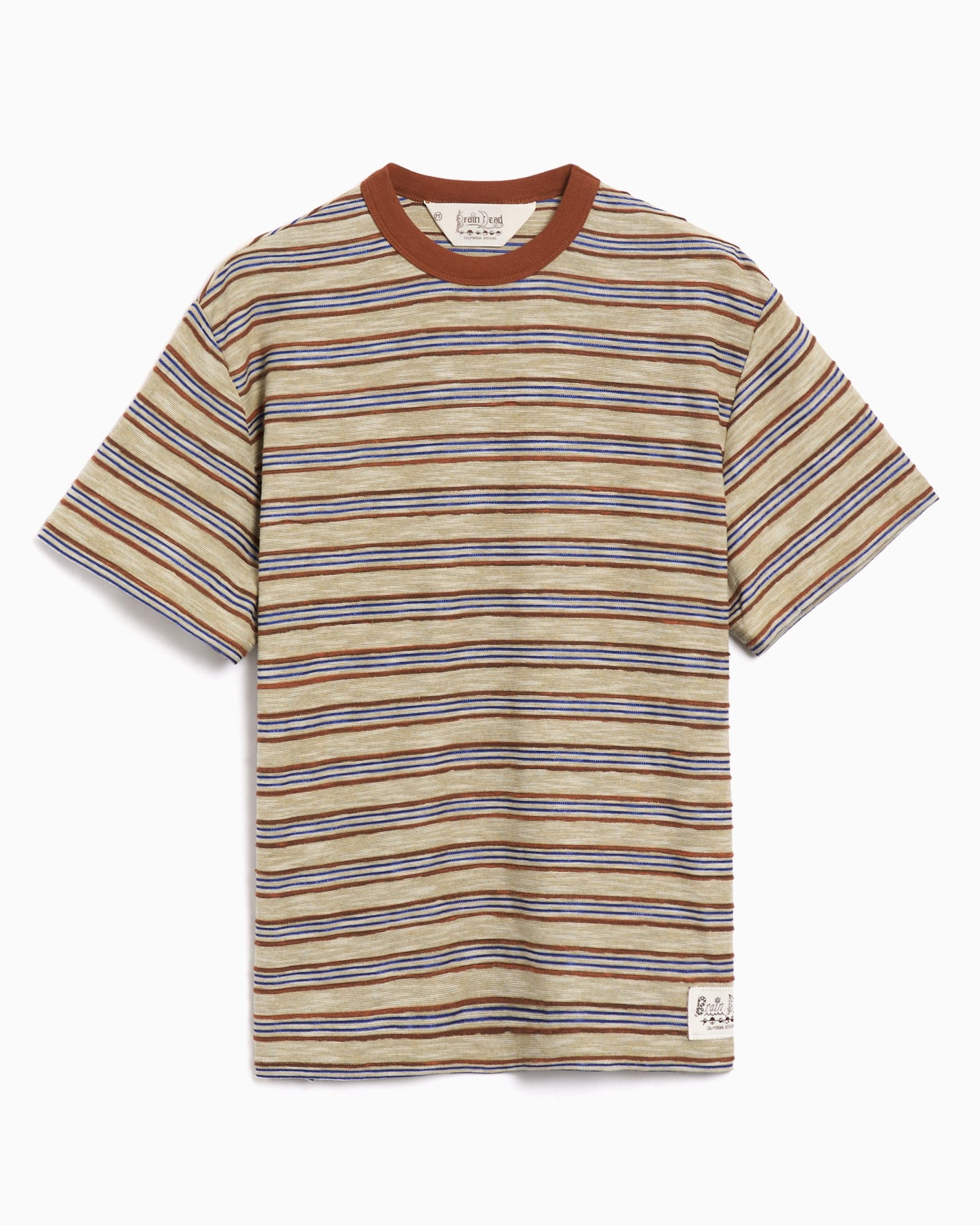 Camiseta de rayas Brain Dead Pudu para hombre