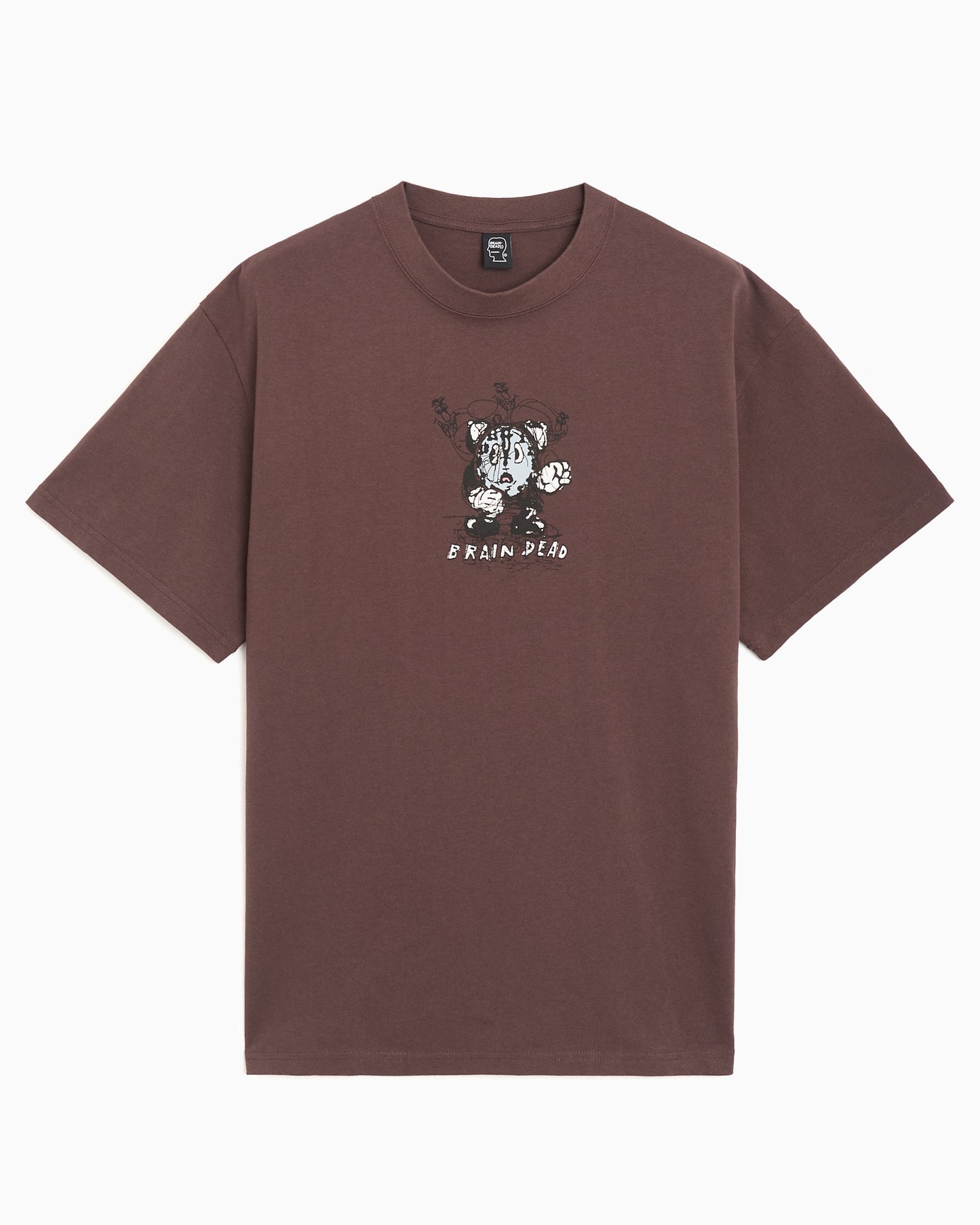 Camiseta con gráfico Brain Dead Time Is Nigh para hombre