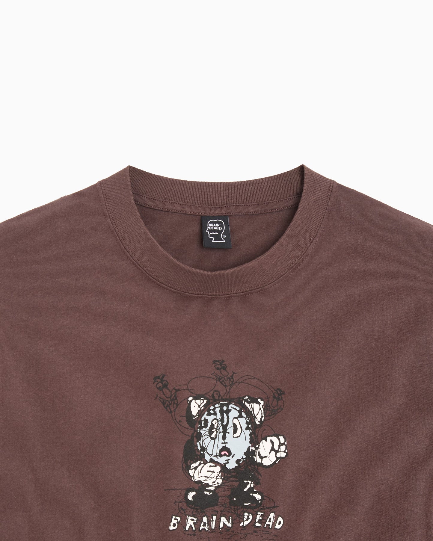 Camiseta con gráfico Brain Dead Time Is Nigh para hombre