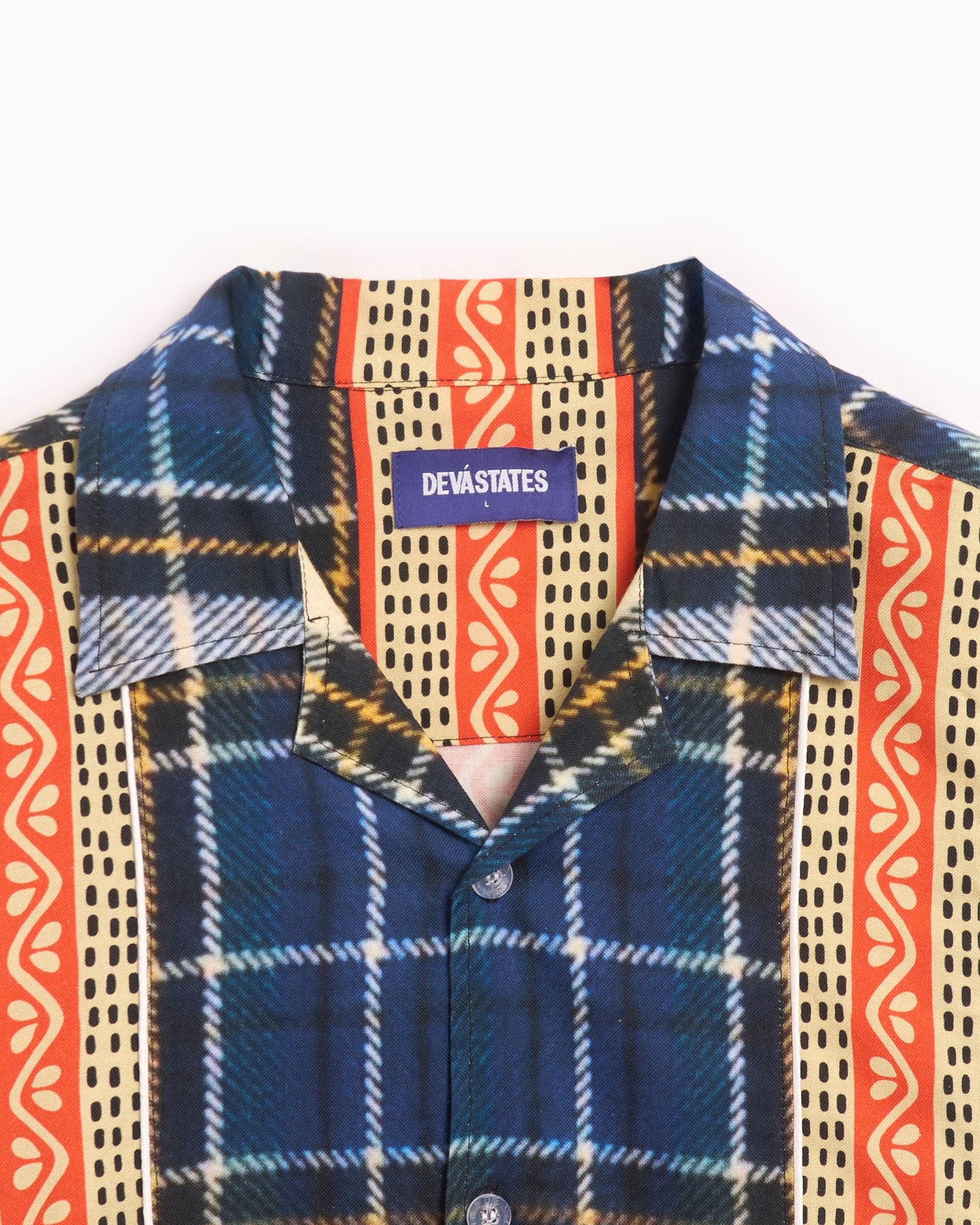 Camiseta DEVÁ STATES Ikat Men's Long Sleeve Linen Shirt para hombre