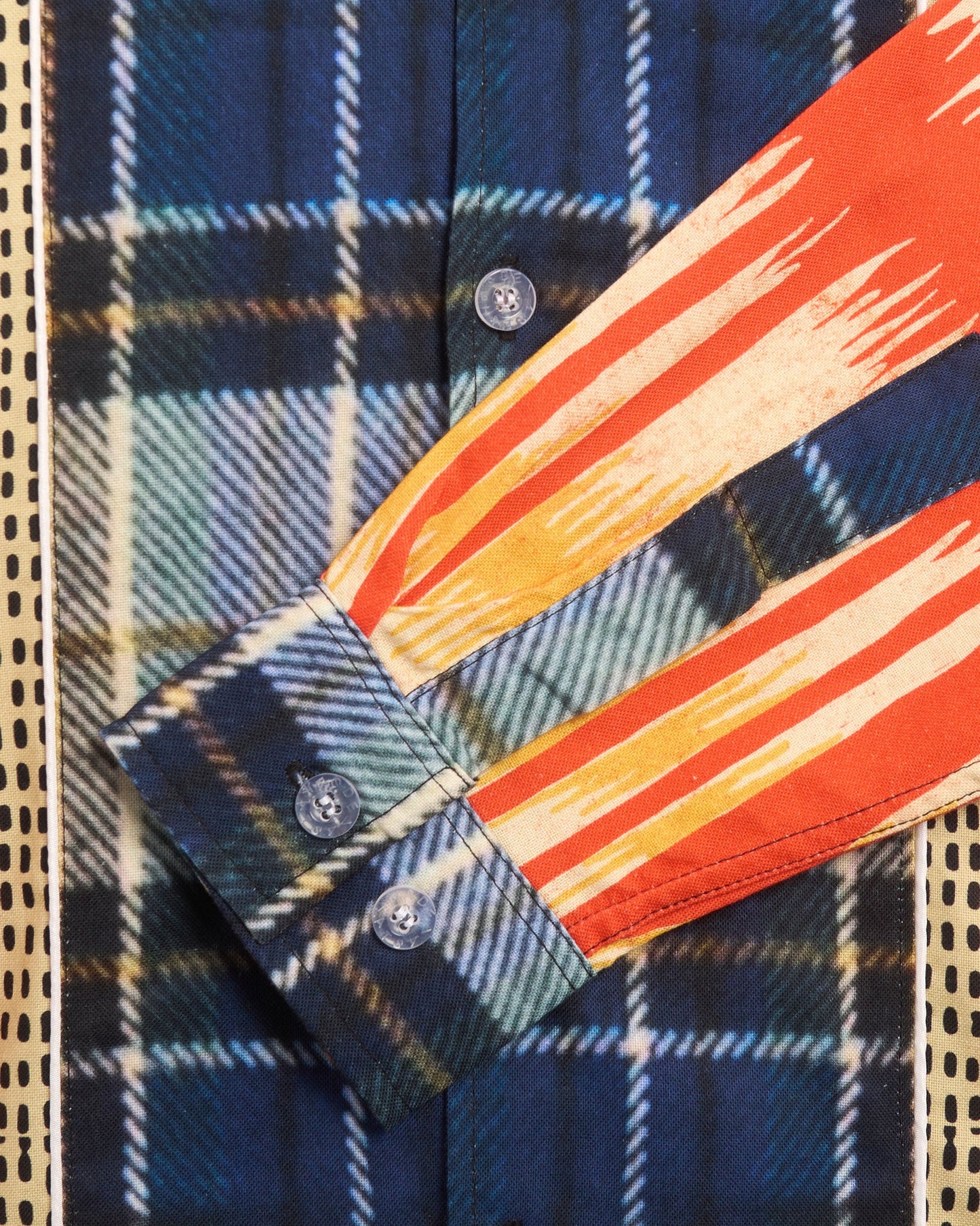Camiseta DEVÁ STATES Ikat Men's Long Sleeve Linen Shirt para hombre