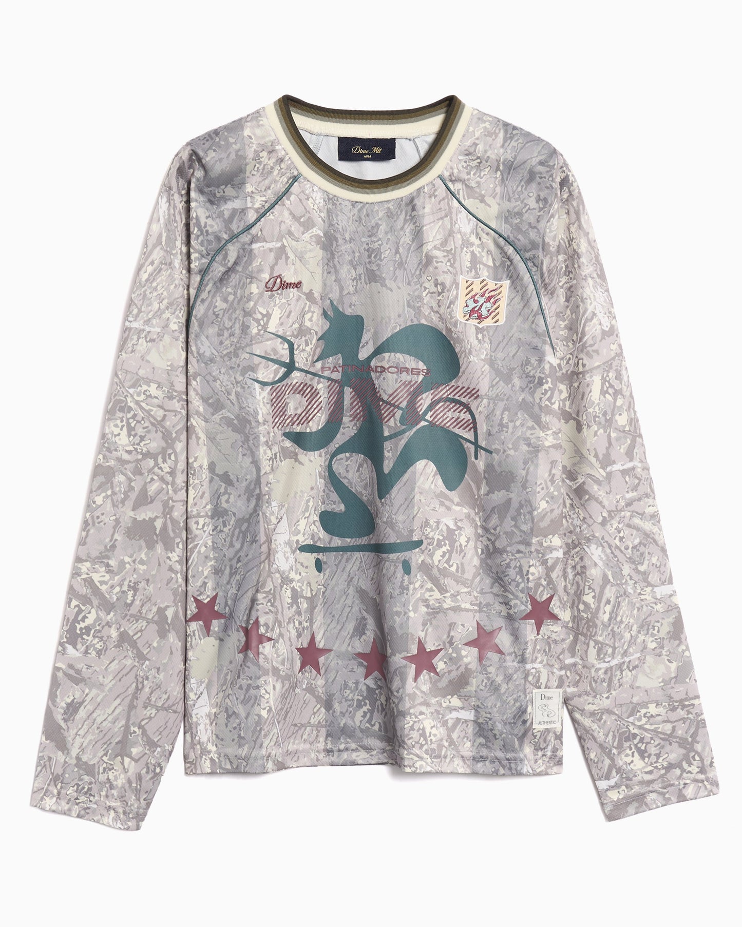 Jersey T-Shirt con gráfico Relaxed de manga larga Dime MTL Patinadores para hombre