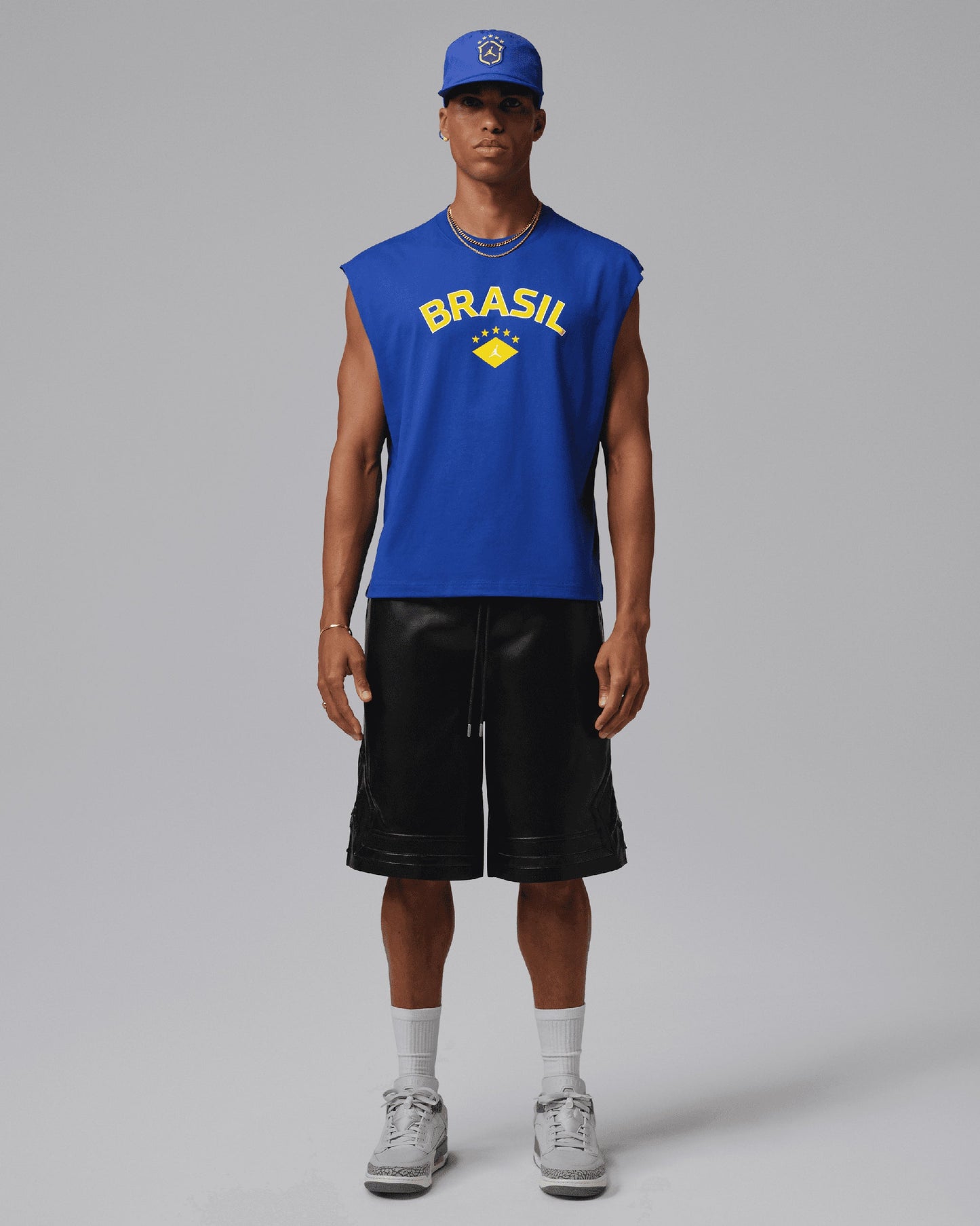 Camiseta con logo Relaxed Sin mangas Jordan Brasil para hombre