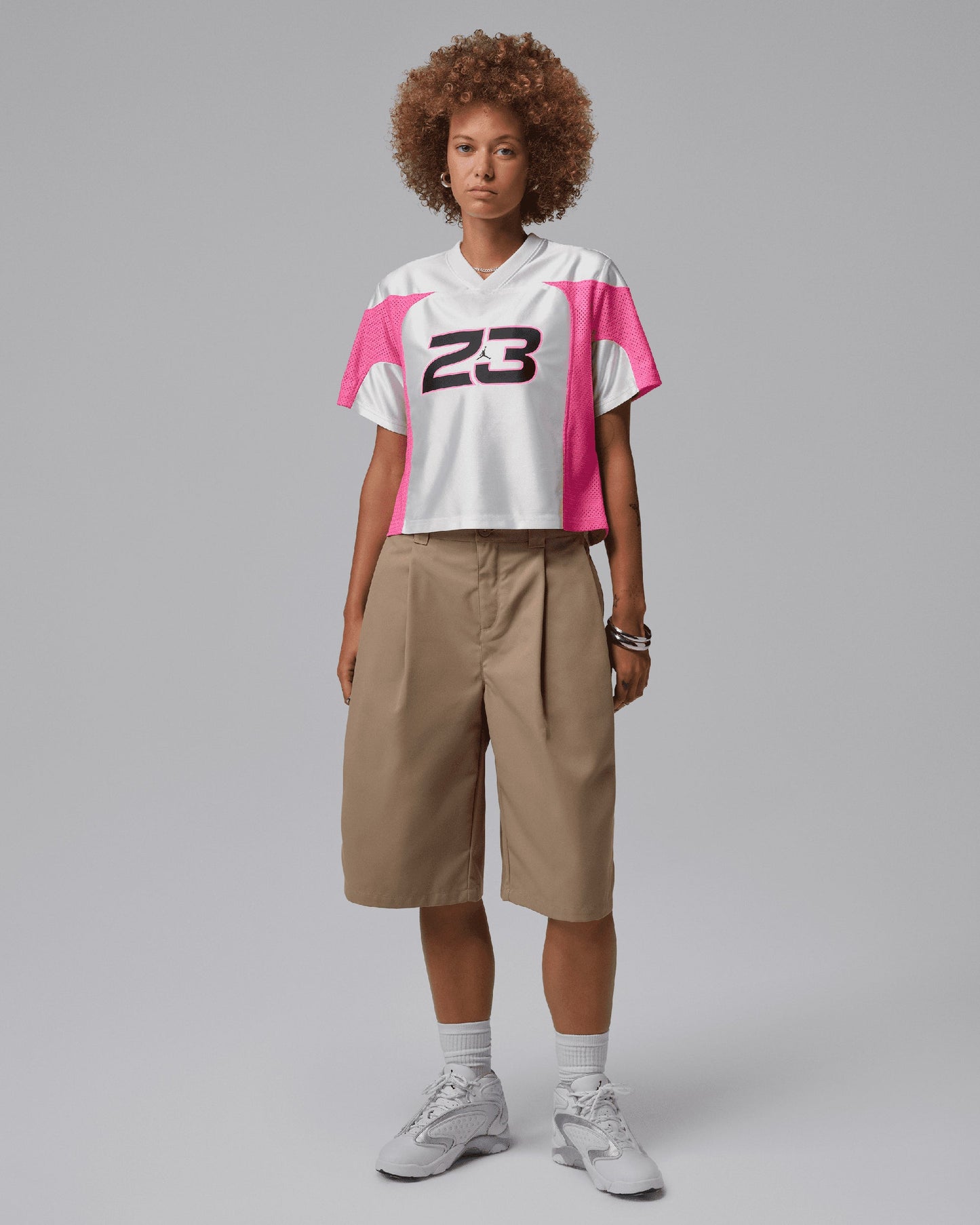 Jersey T-Shirt con logo Crop Jordan Flight para mujer