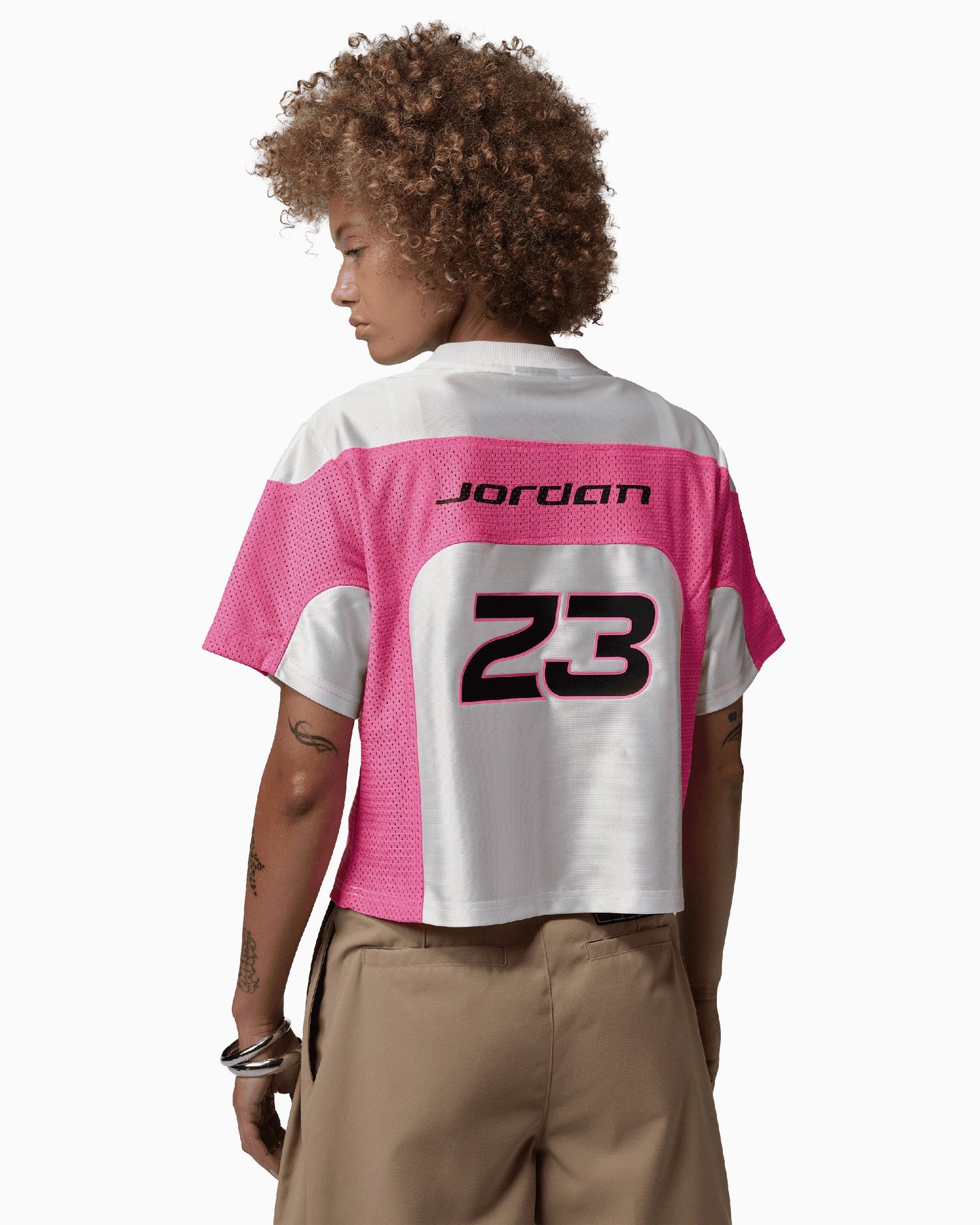 Jersey T-Shirt con logo Crop Jordan Flight para mujer