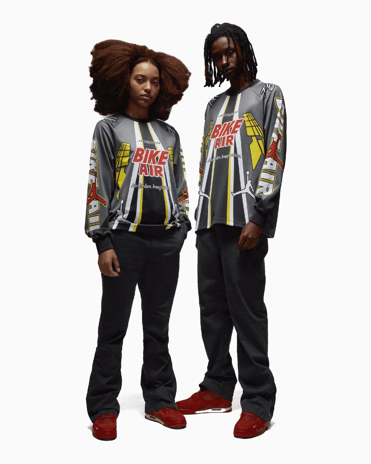 Camiseta Oversize Jordan x Nigel Sylvester Bike Men's Long Sleeve T-Shirt para hombre