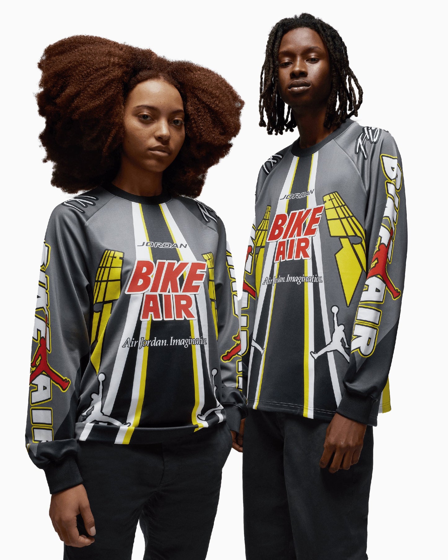 Camiseta Oversize Jordan x Nigel Sylvester Bike Men's Long Sleeve T-Shirt para hombre