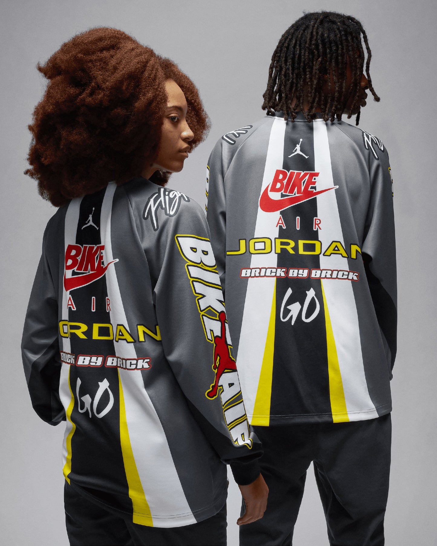 Camiseta Oversize Jordan x Nigel Sylvester Bike Men's Long Sleeve T-Shirt para hombre