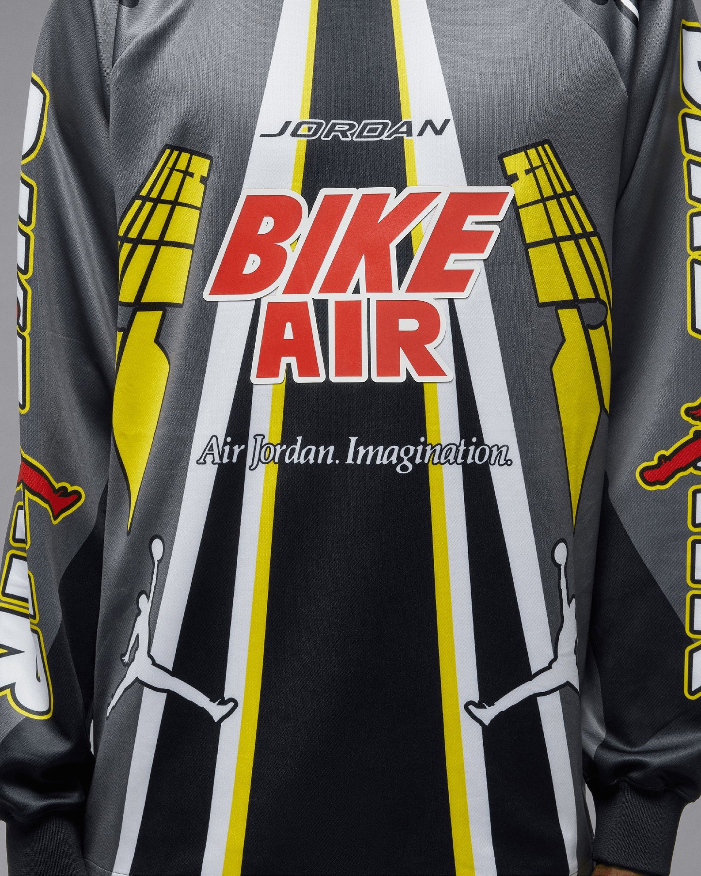 Camiseta Oversize Jordan x Nigel Sylvester Bike Men's Long Sleeve T-Shirt para hombre