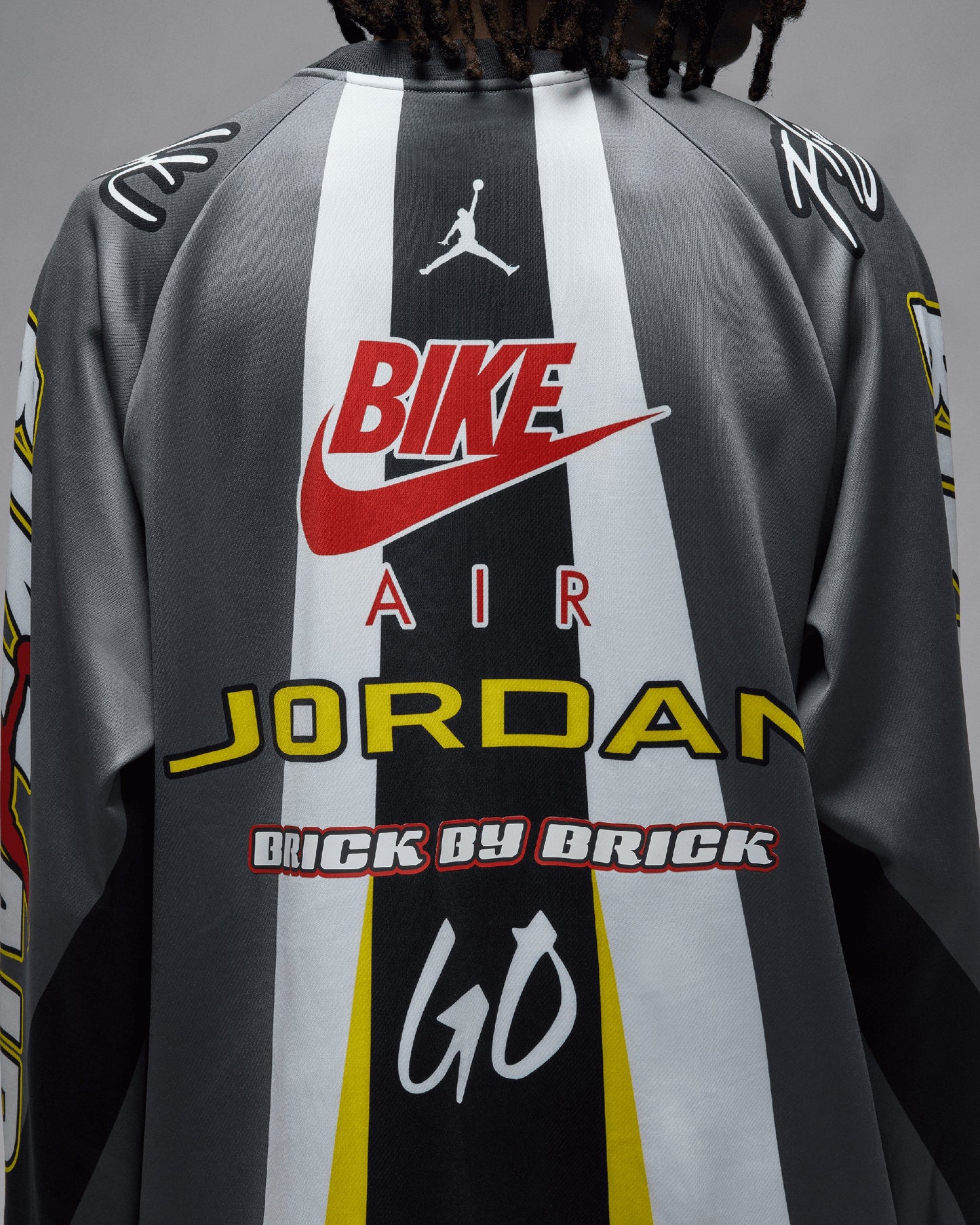 Camiseta Oversize Jordan x Nigel Sylvester Bike Men's Long Sleeve T-Shirt para hombre