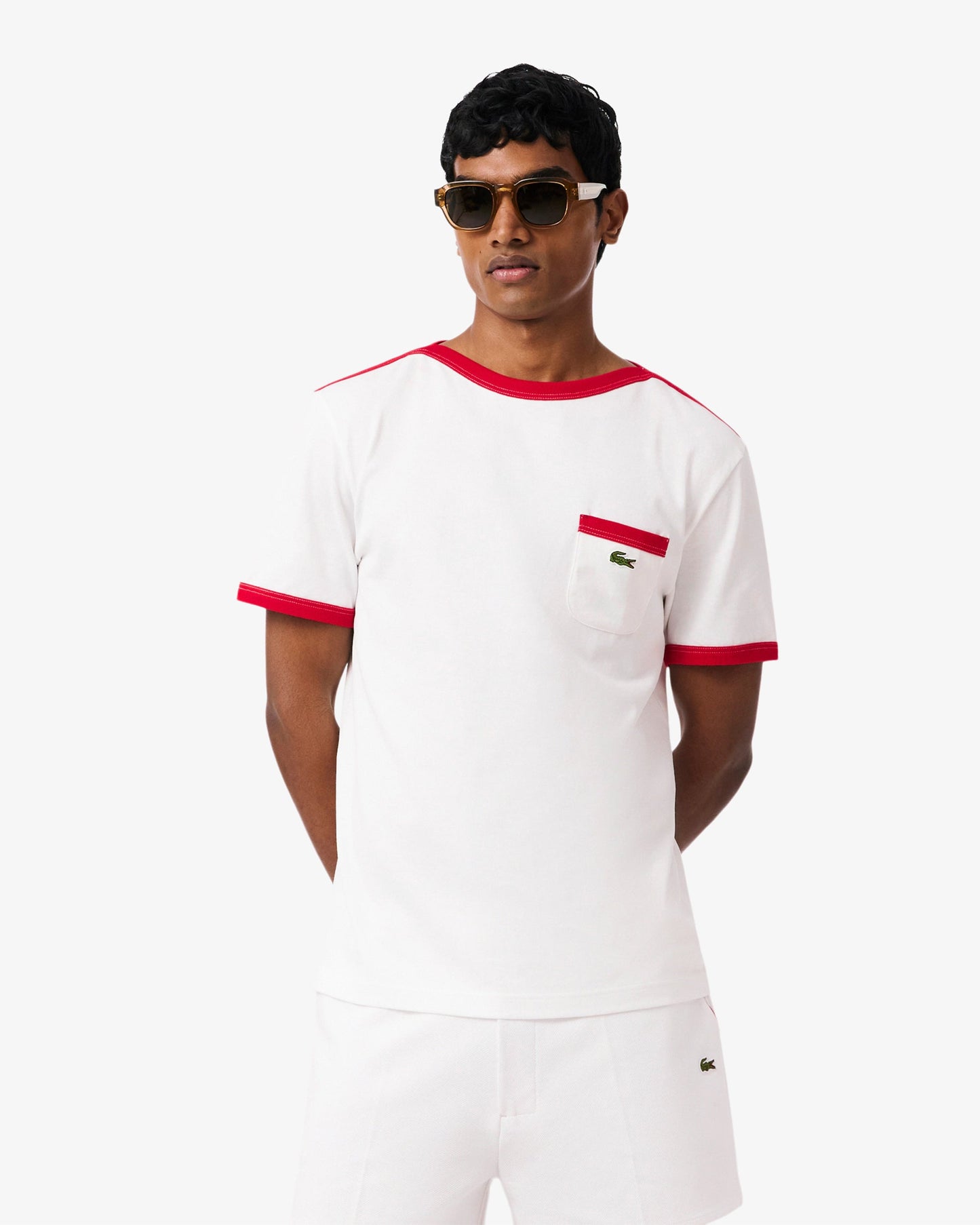 Camiseta con logo Lacoste Re-edition para hombre