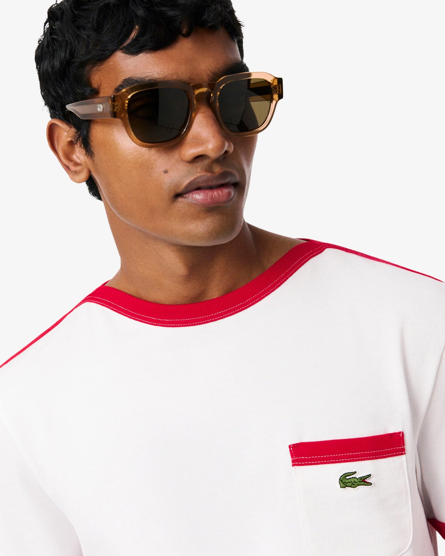 Camiseta con logo Lacoste Re-edition para hombre